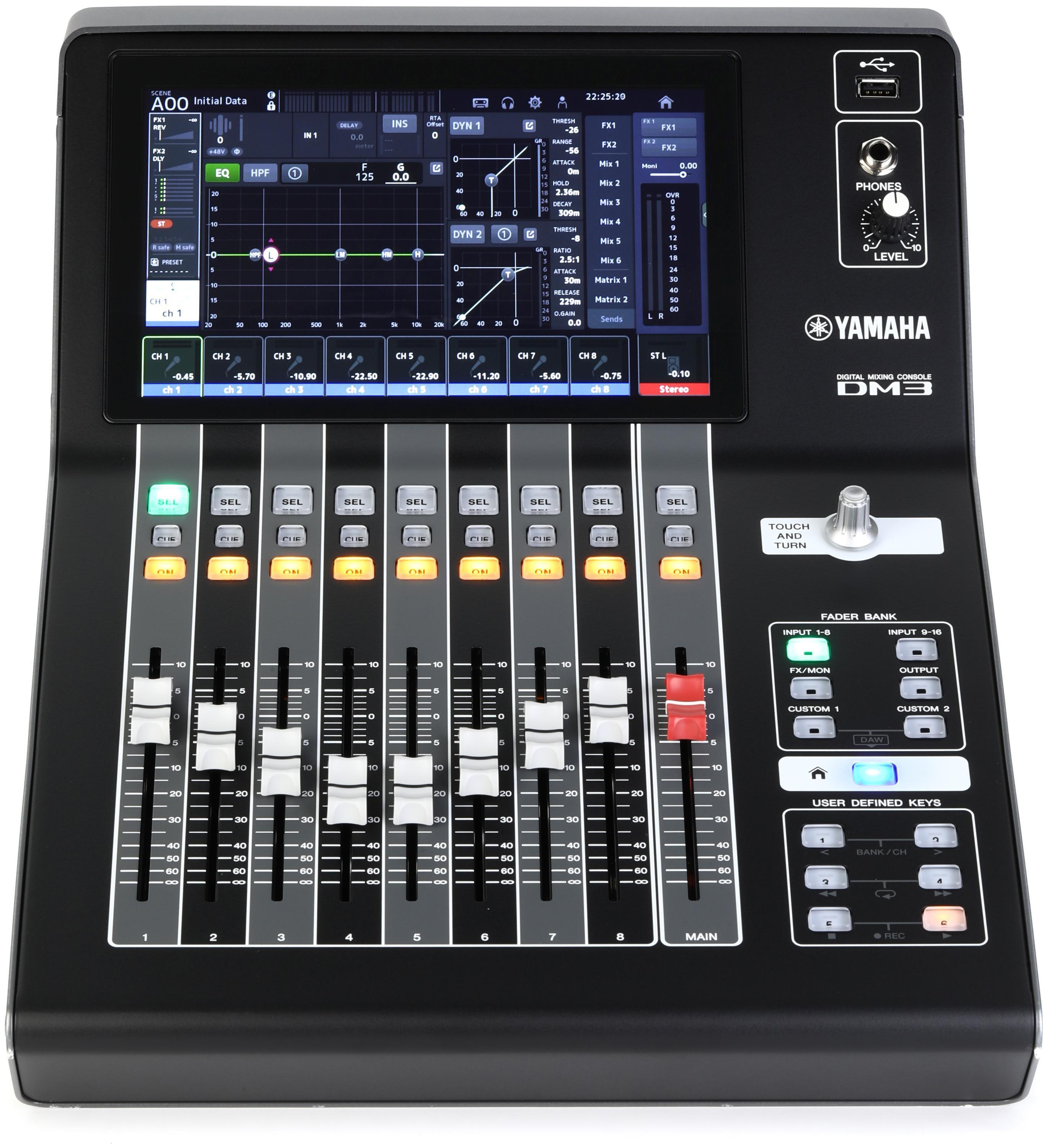 Yamaha DM3-D 22-channel Digital Mixer with Dante Reviews | Sweetwater