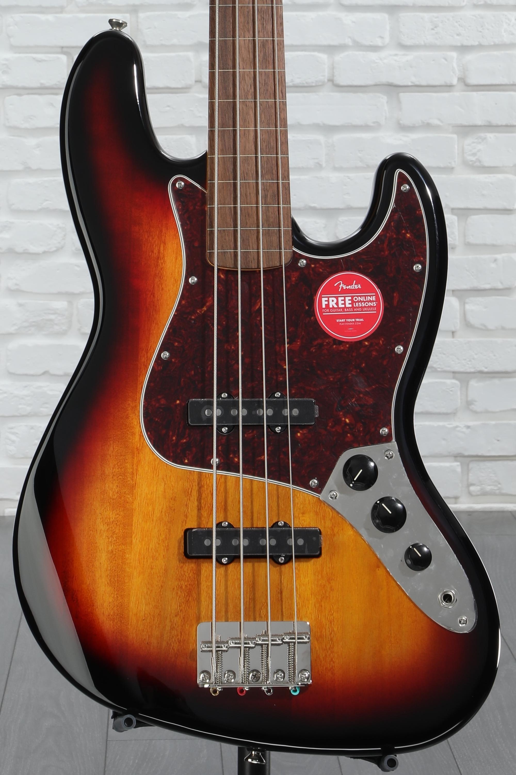 Squier Classic Vibe '60s Fretless Jazz Bass - 3-Tone