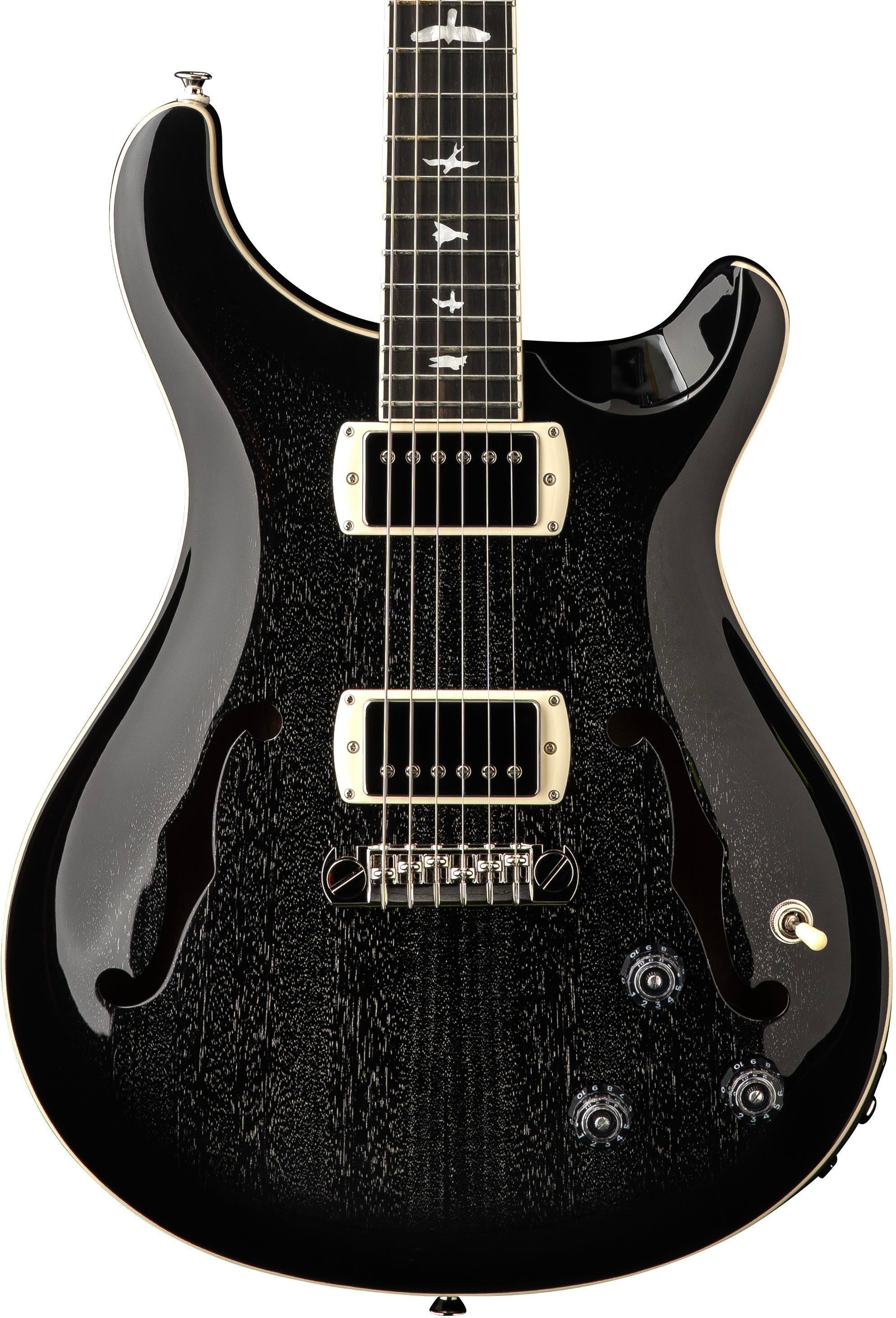 PRS SE Hollowbody II Piezo Electric Guitar - Black Gold Burst
