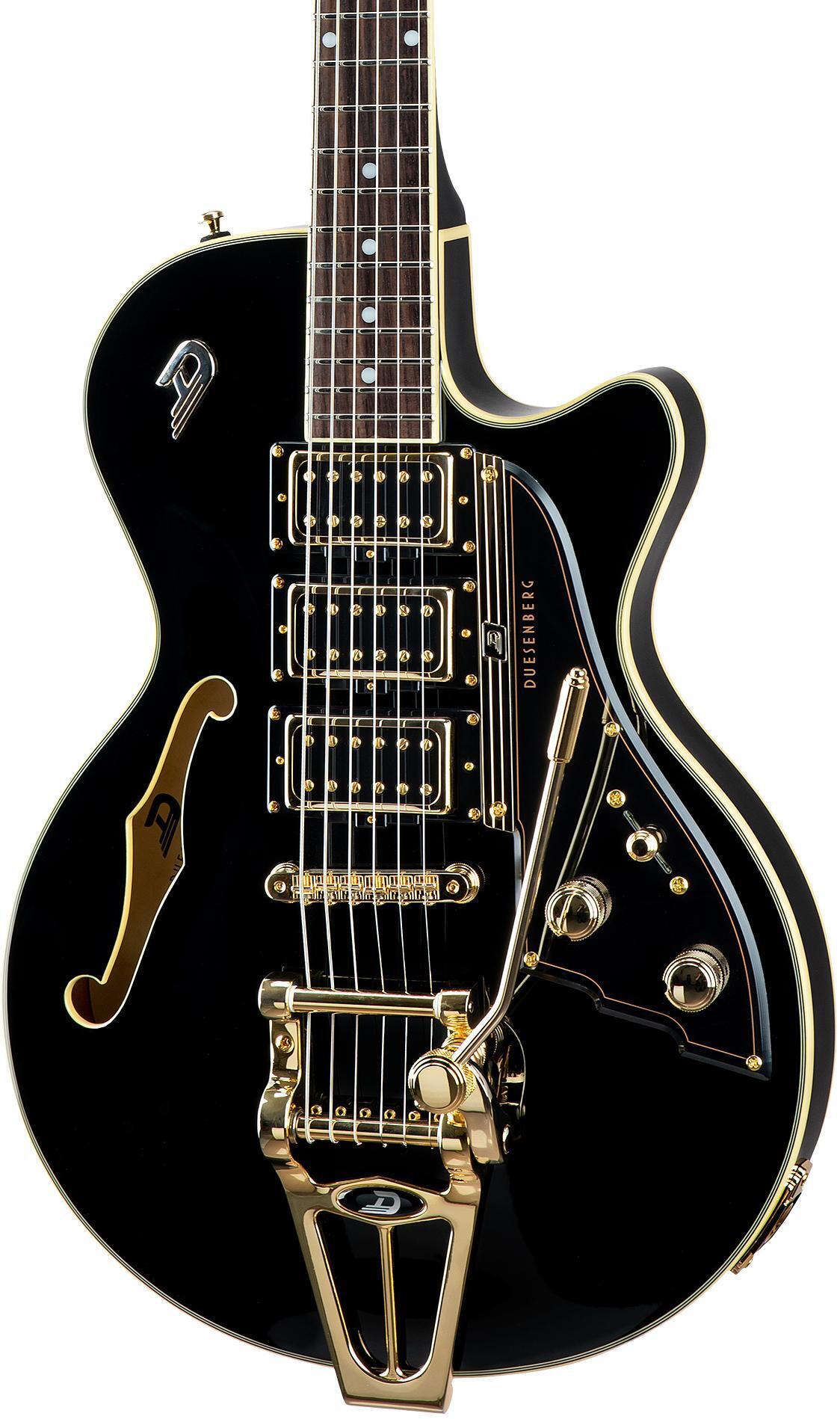Duesenberg Starplayer TV Custom Semi-hollowbody Electric Guitar - Black ...