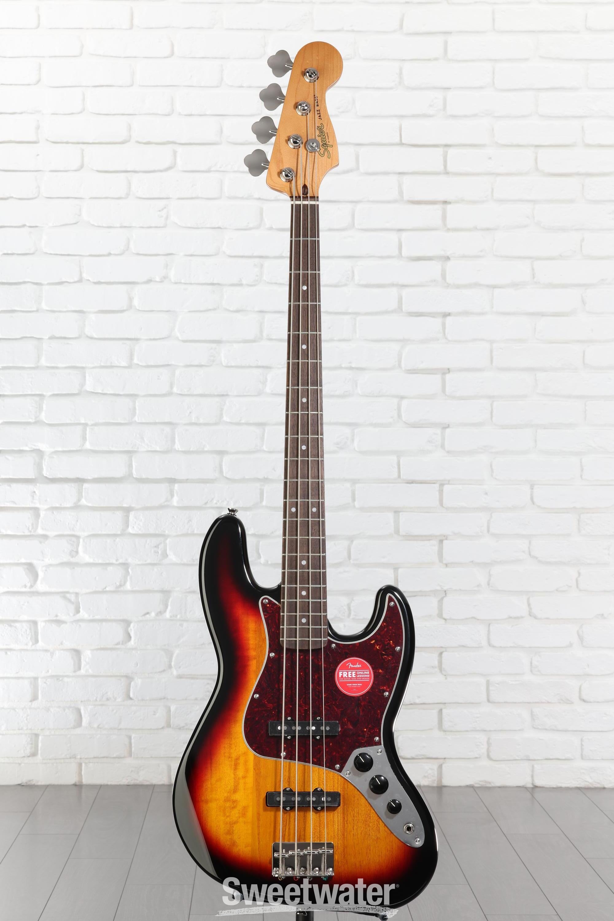 Squier Classic Vibe '60s Jazz Bass - 3-Tone Sunburst | Sweetwater