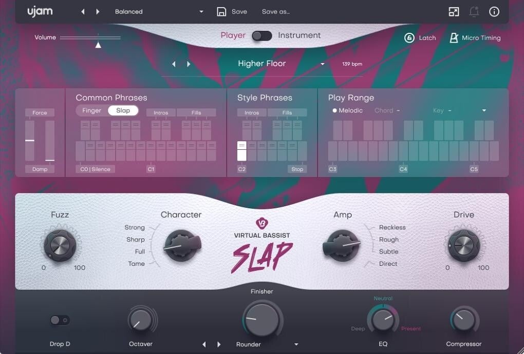 UJAM Virtual Bassist Rowdy 2 Virtual Electric Bass Software