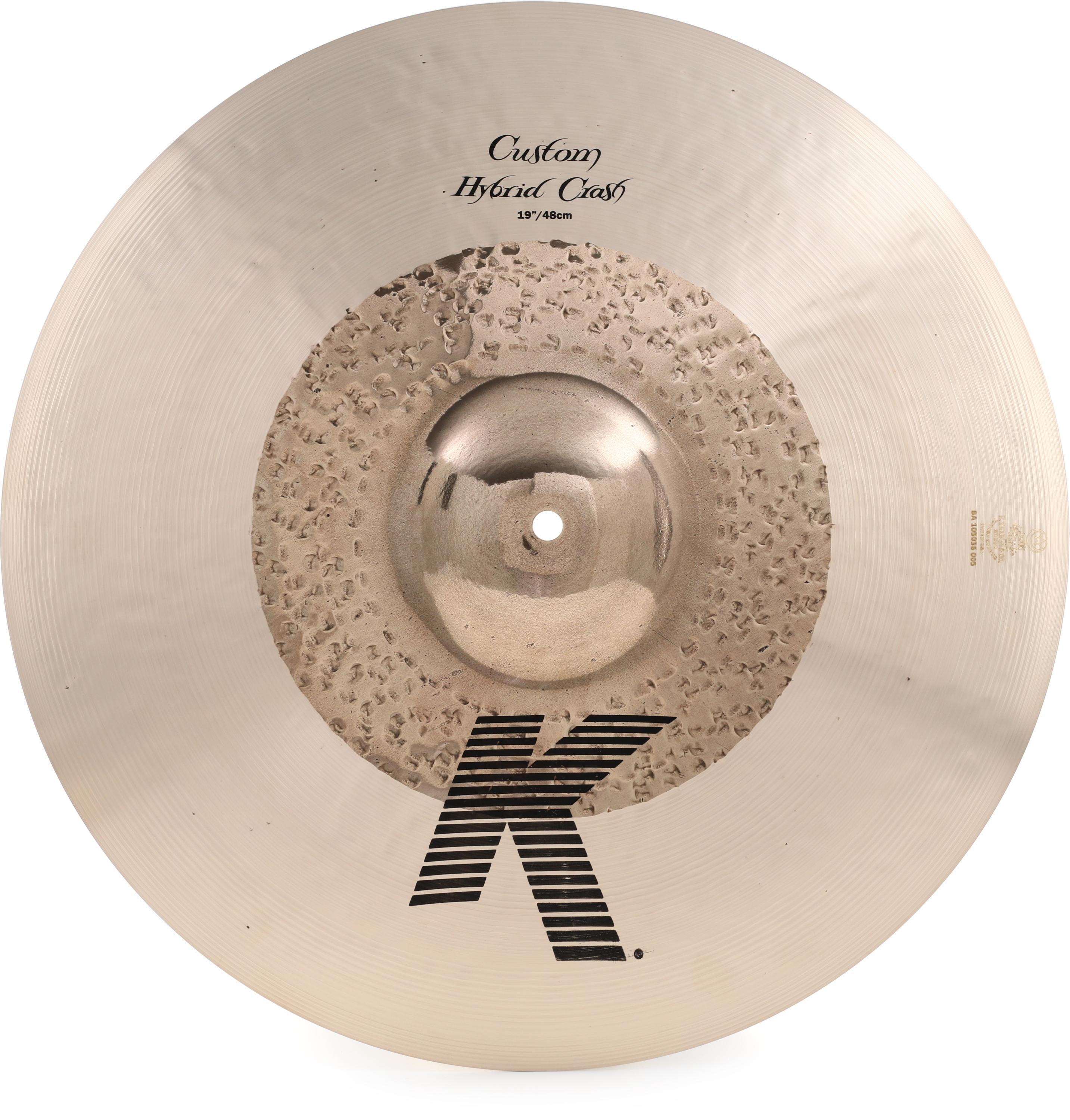 Zildjian 19 inch K Custom Hybrid Crash Cymbal | Sweetwater