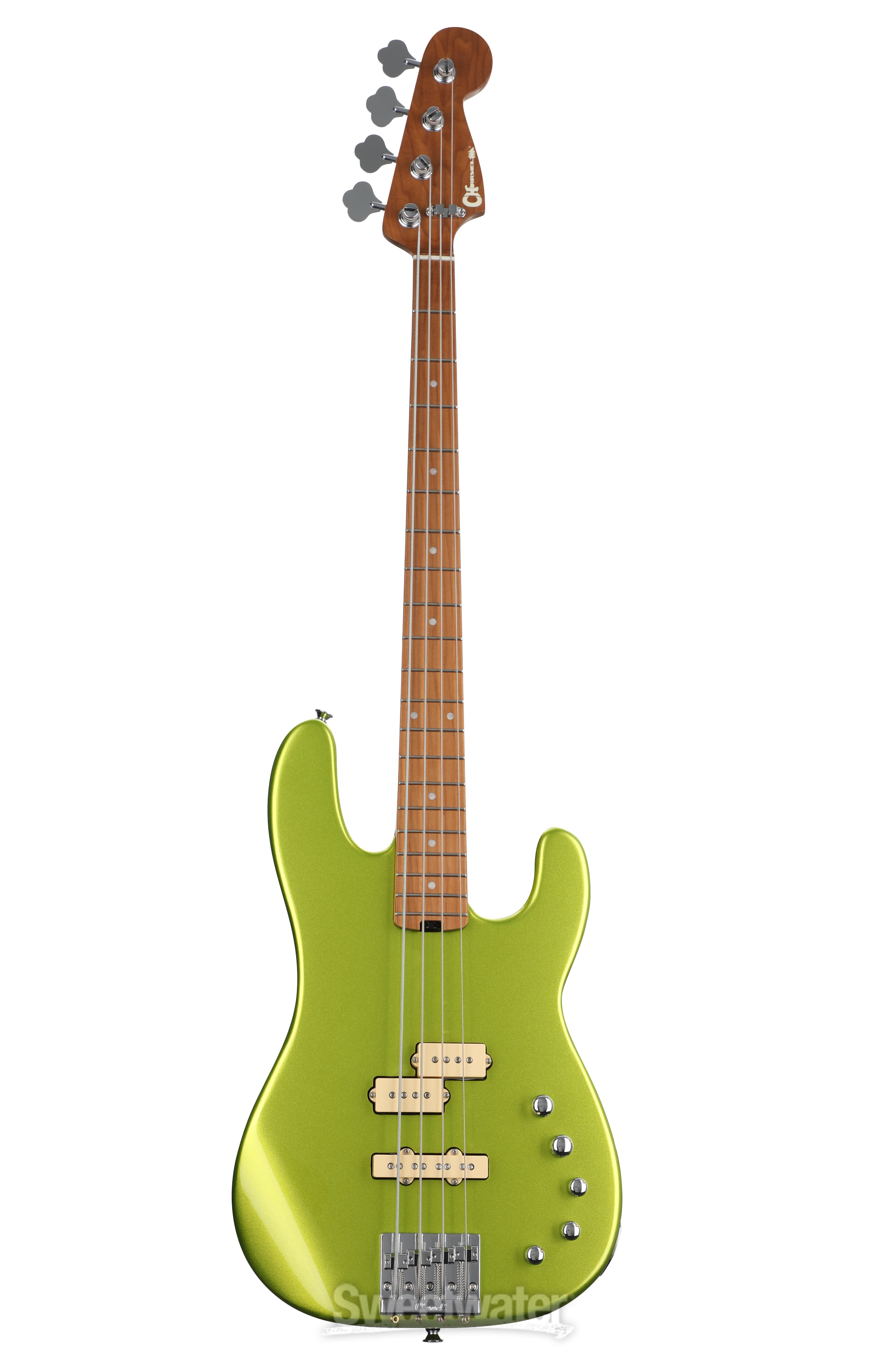 Charvel Pro-Mod San Dimas Bass PJ IV - Lime Green Metallic