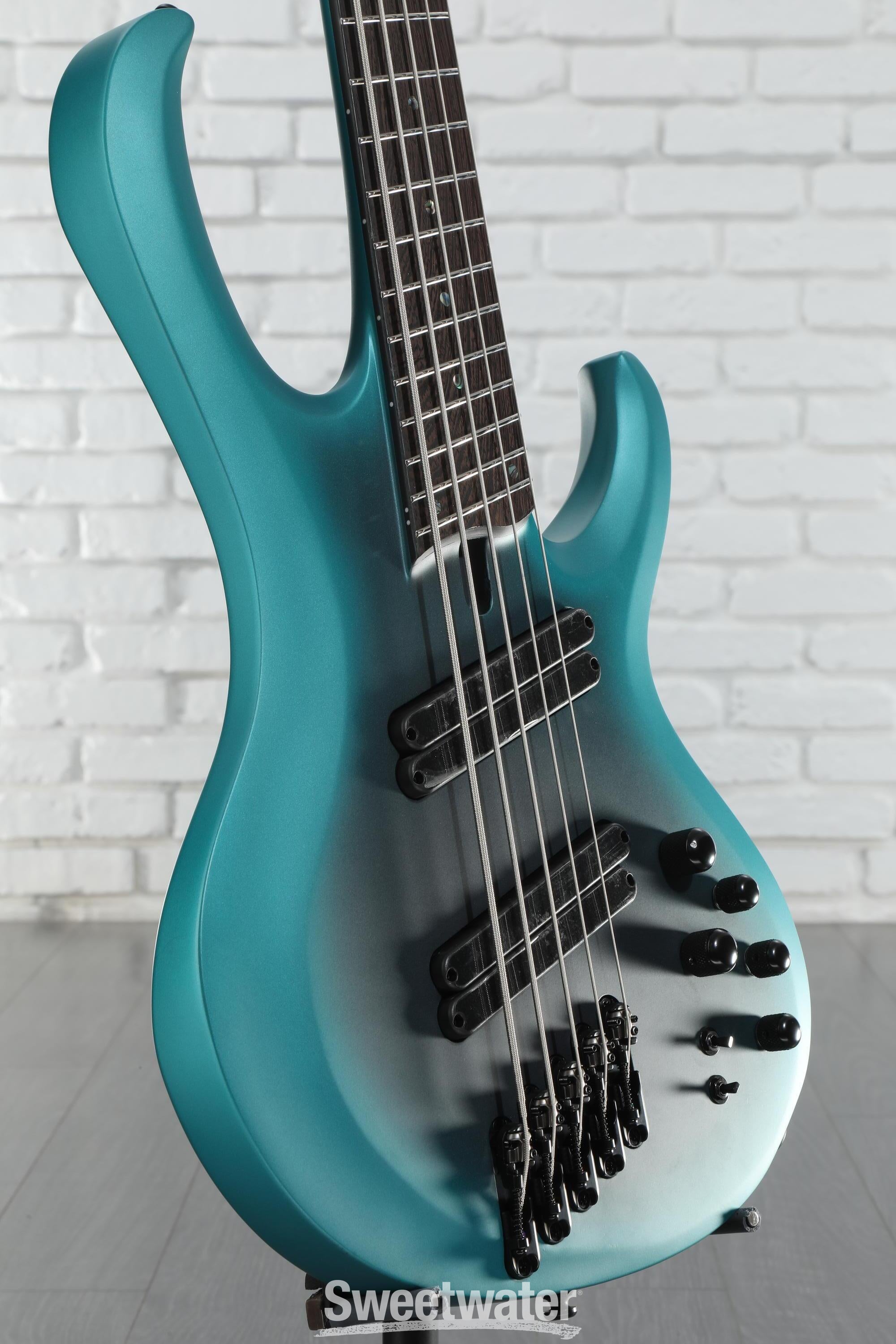 Ibanez BTB605MS Bass Guitar - Cerulean Aura Burst Matte