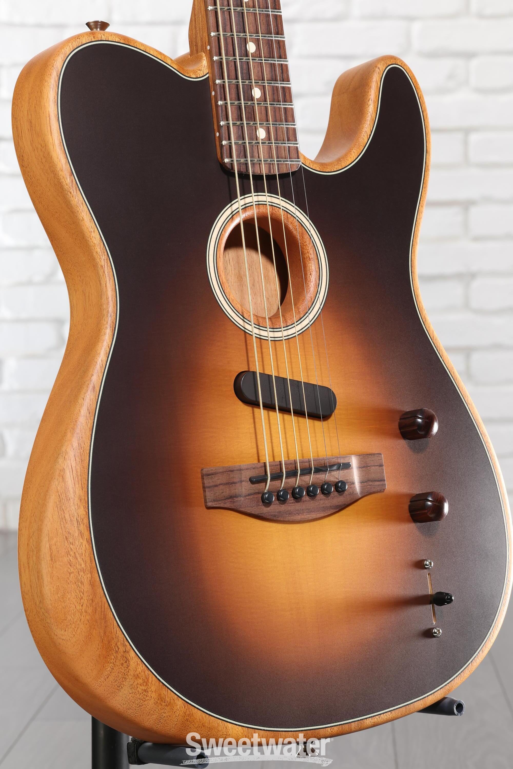 Photo of Fender Acoustasonic Player Telecaster Acoustic-electric Guitar - Shadow Burst with Rosewood Fingerboard