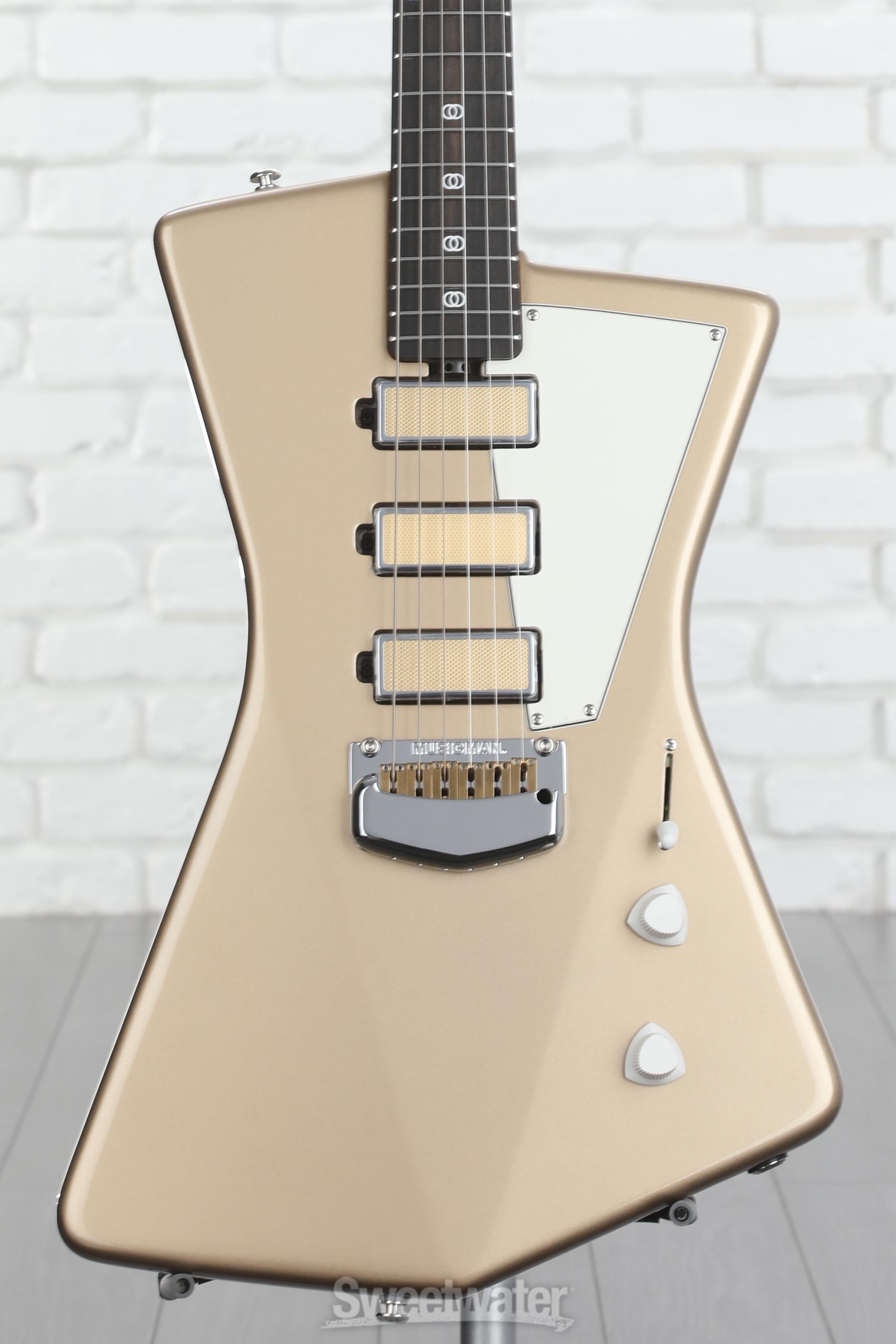 Ernie Ball Music Man St. Vincent Goldie Electric Guitar - Cashmere