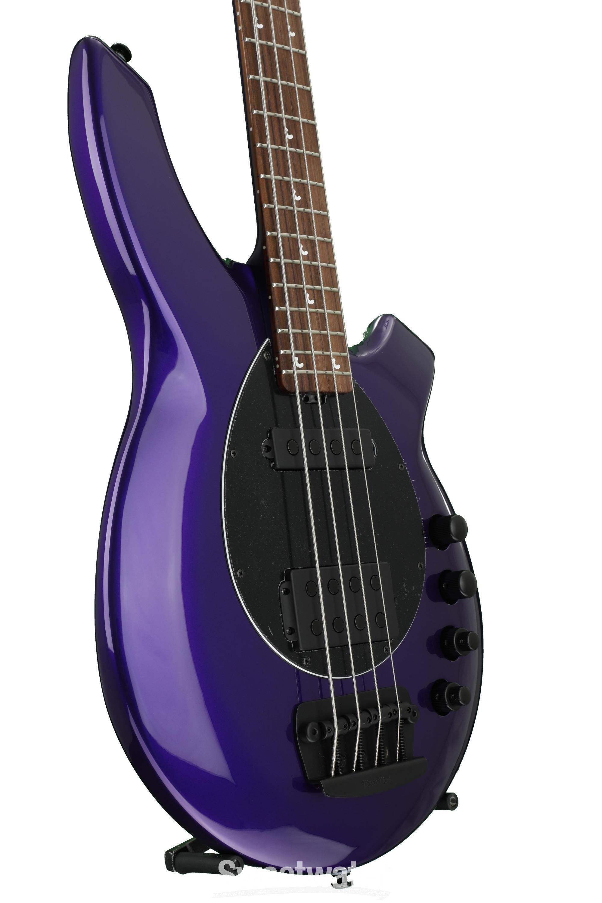 Ernie Ball Music Man Bongo 4 HS - Firemist Purple Reviews | Sweetwater