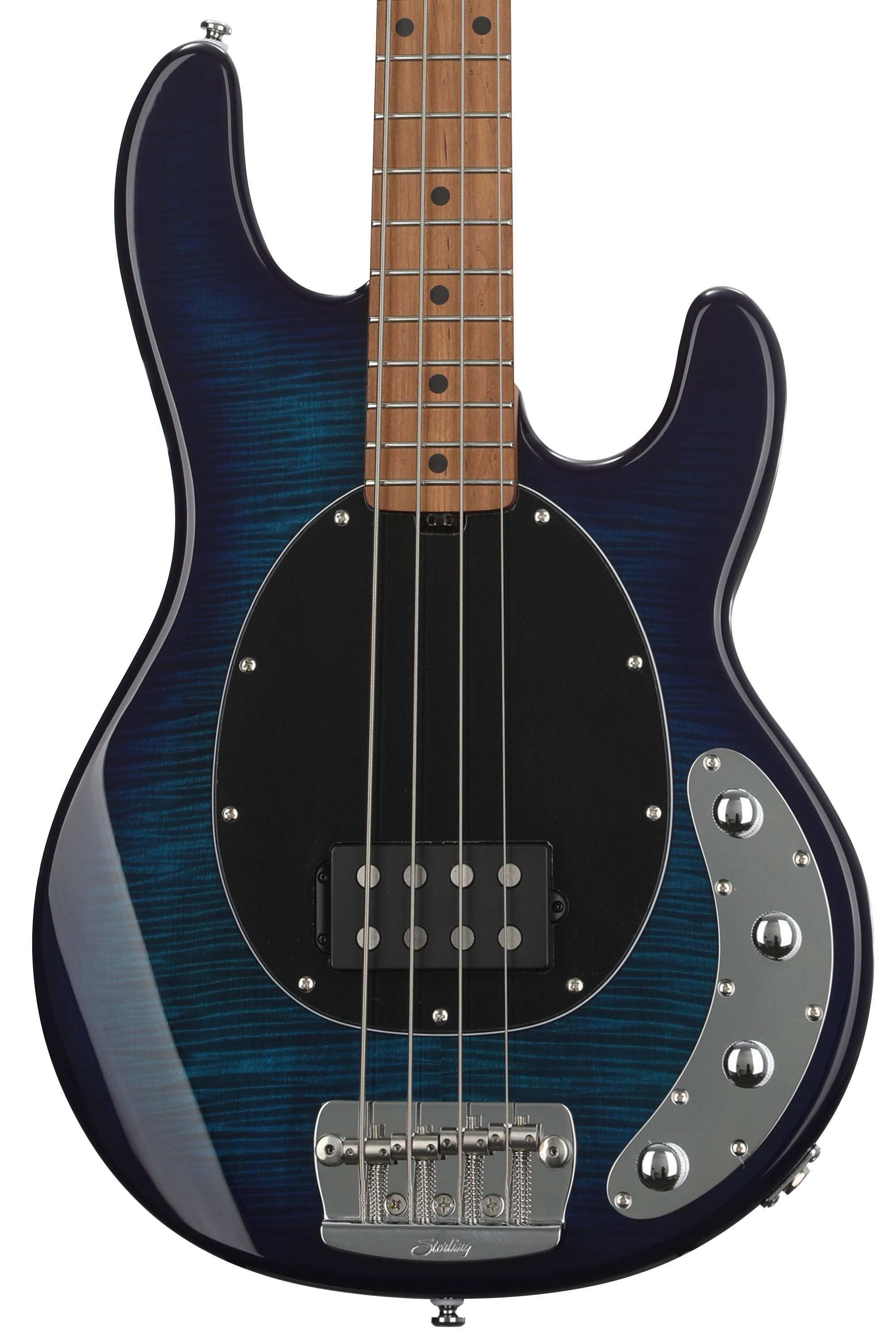 Factory 5Strings Electric Bass Guitar ST Blue Led Light Dot Inlay