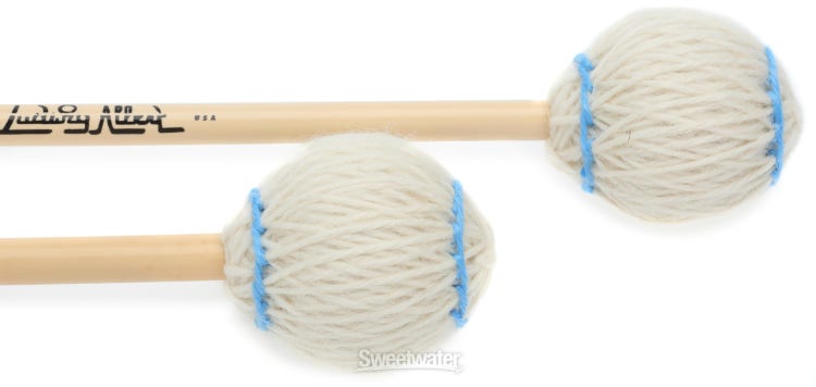 Innovative Percussion IP3101B Ludwig Albert Series Extra Soft Marimba Mallets - Off-White Yarn - Birch
