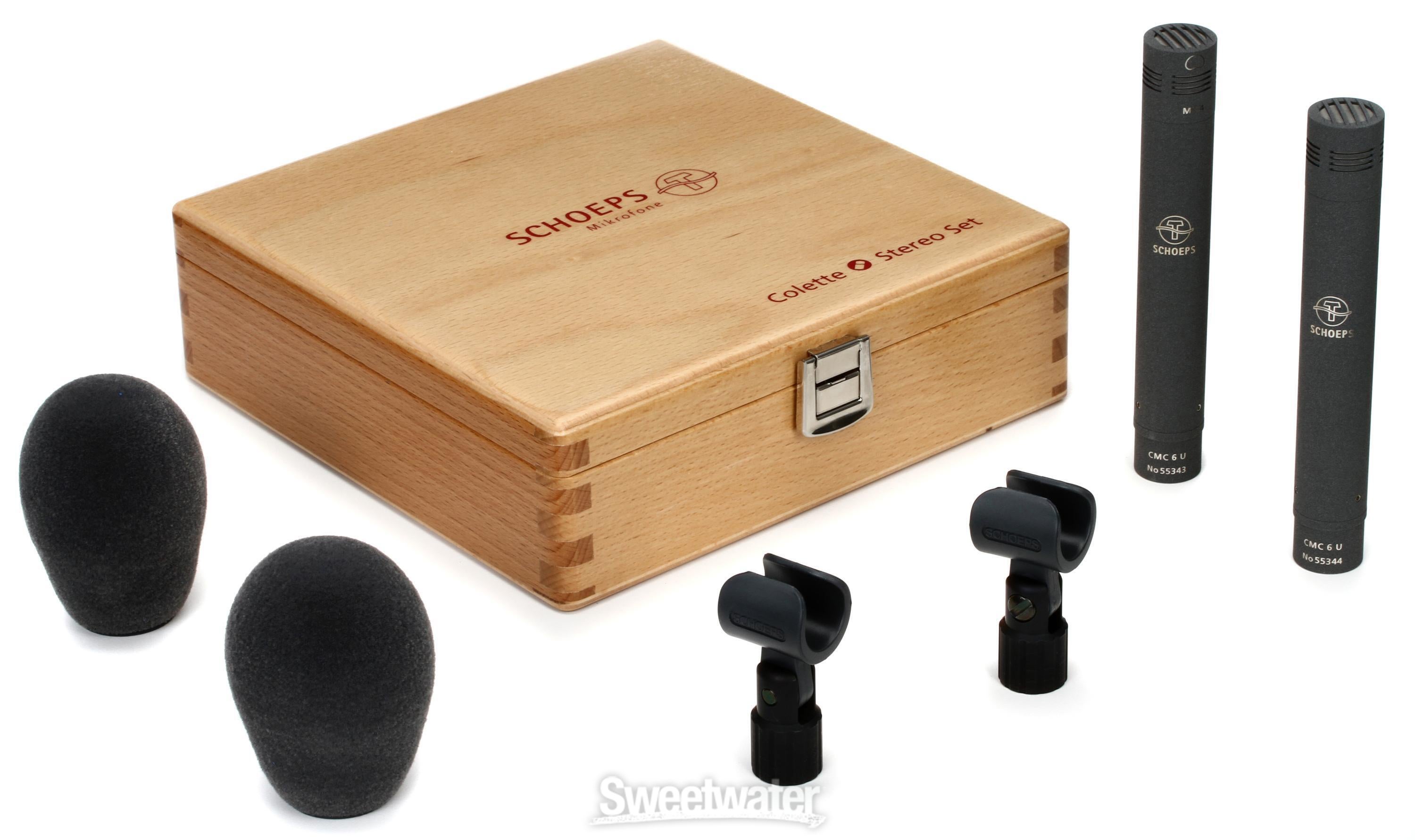 Schoeps Colette Series Stereo Set MK4 Modular Small-diaphragm Condenser  Microphone Pair with Cardioid Capsules | Sweetwater