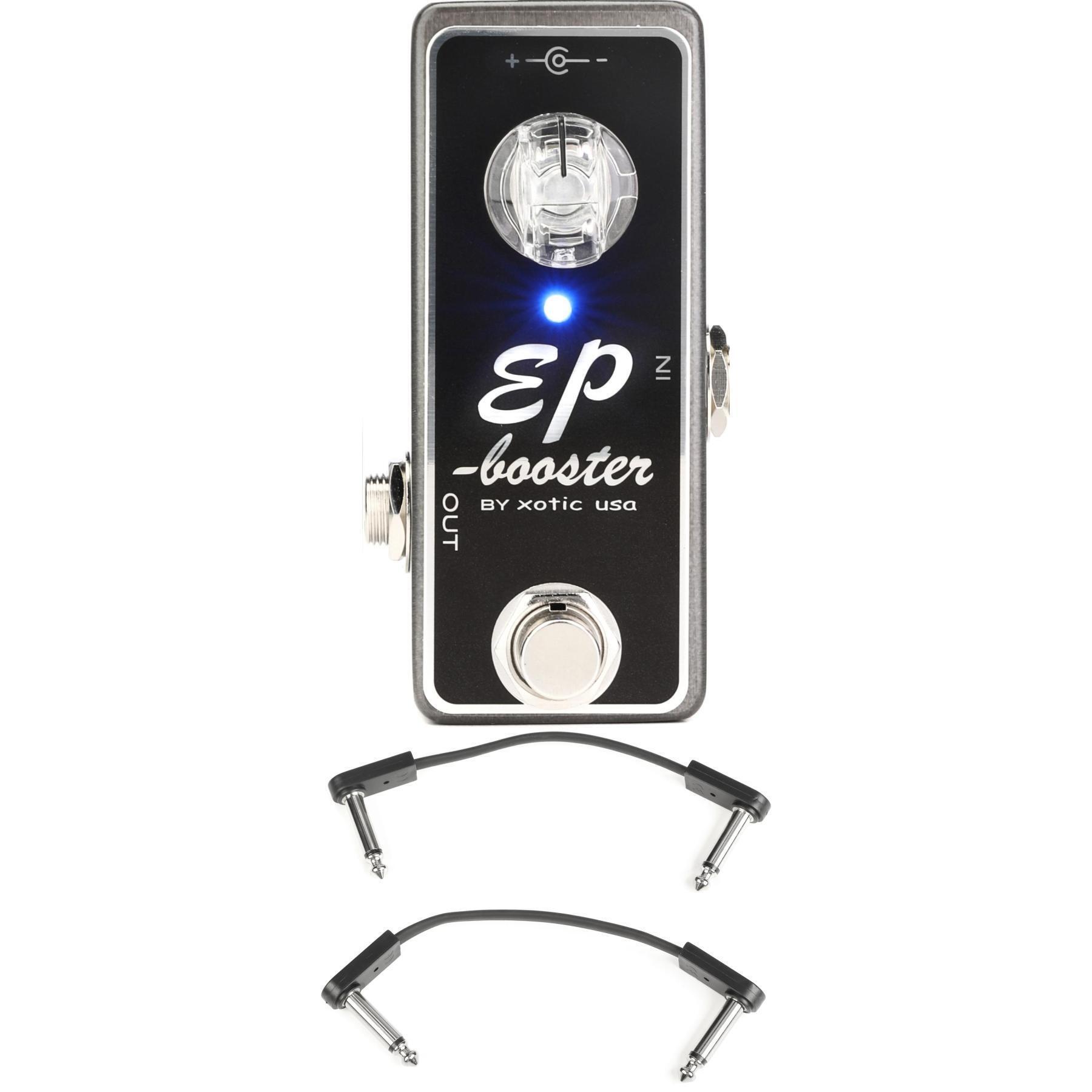 Xotic EP Booster Mini Boost Pedal with EBS Patch Cables