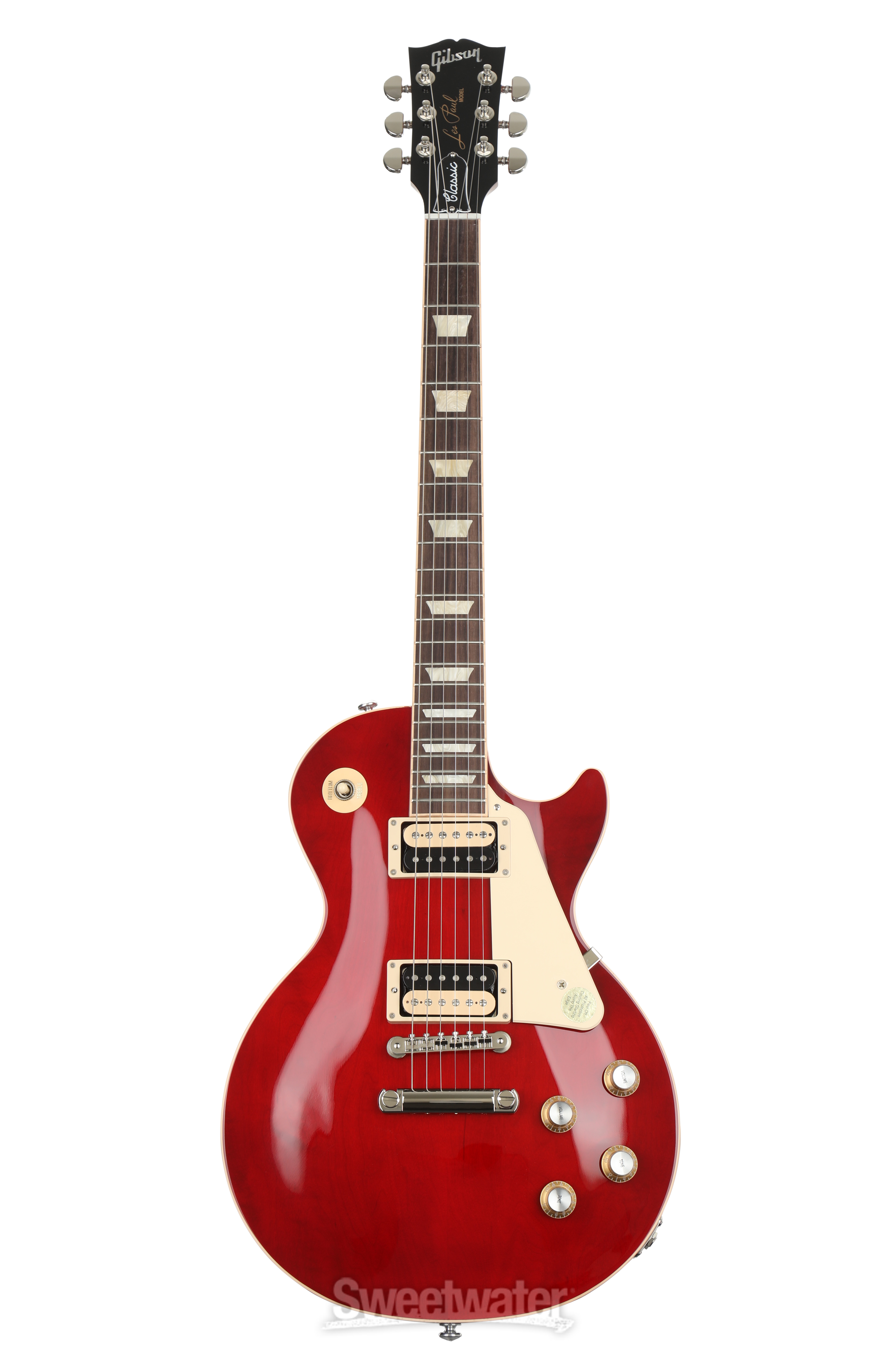 Used Gibson Les Paul Classic Electric Guitar - Translucent Cherry