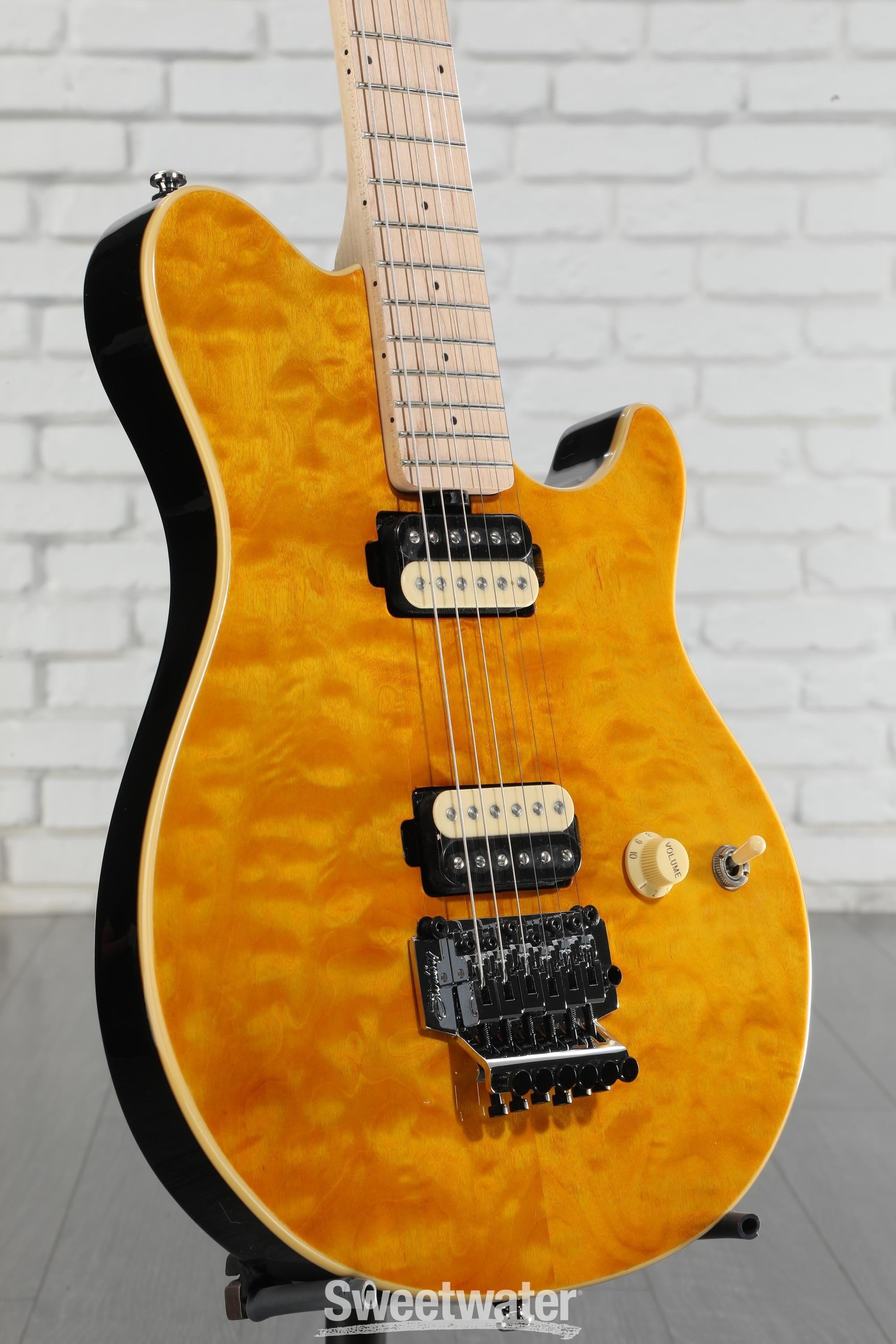 Sterling By Music Man Axis Quilted Maple Electric Guitar - Trans