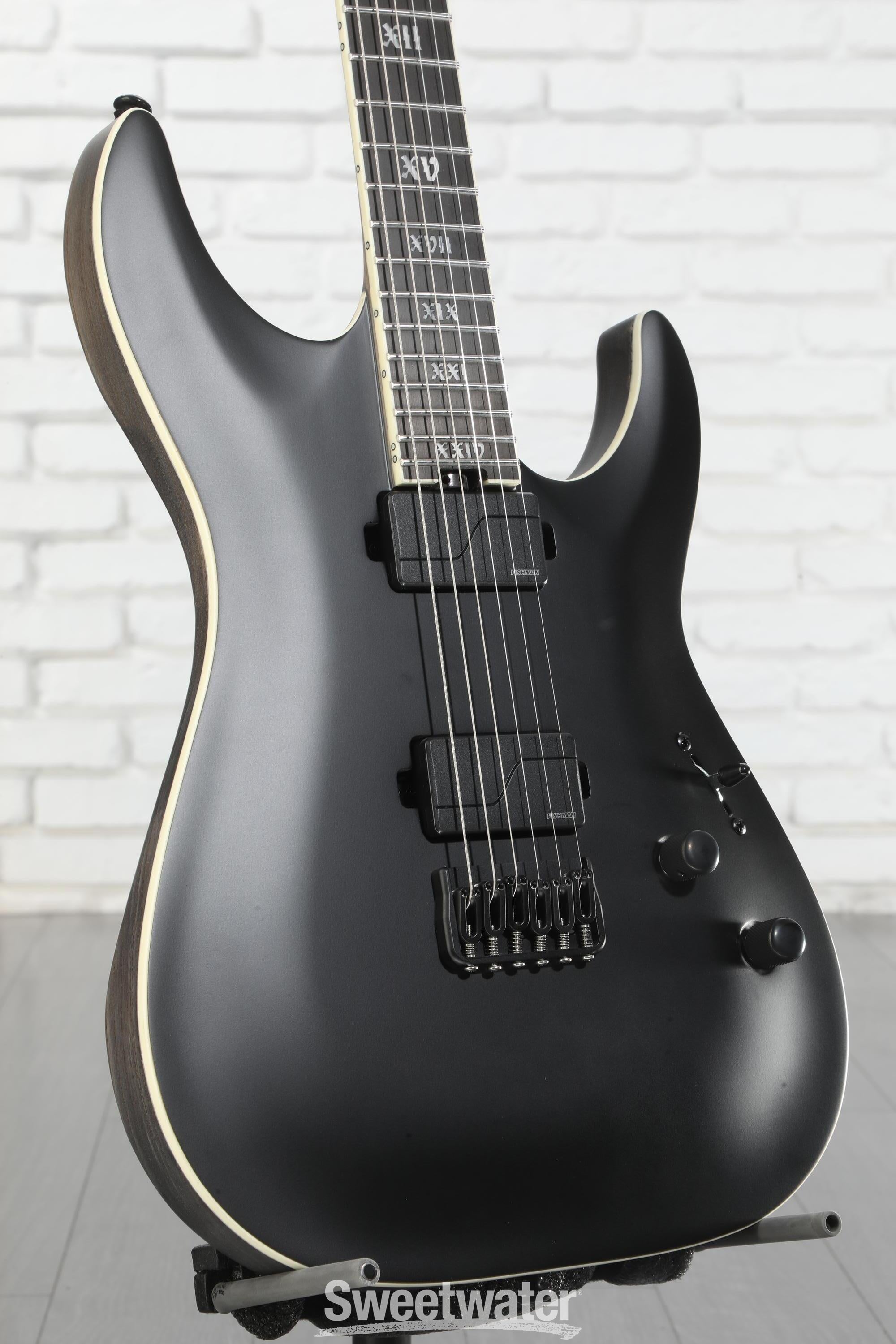 Schecter C-1 SLS Evil Twin Electric Guitar - Satin Black | Sweetwater