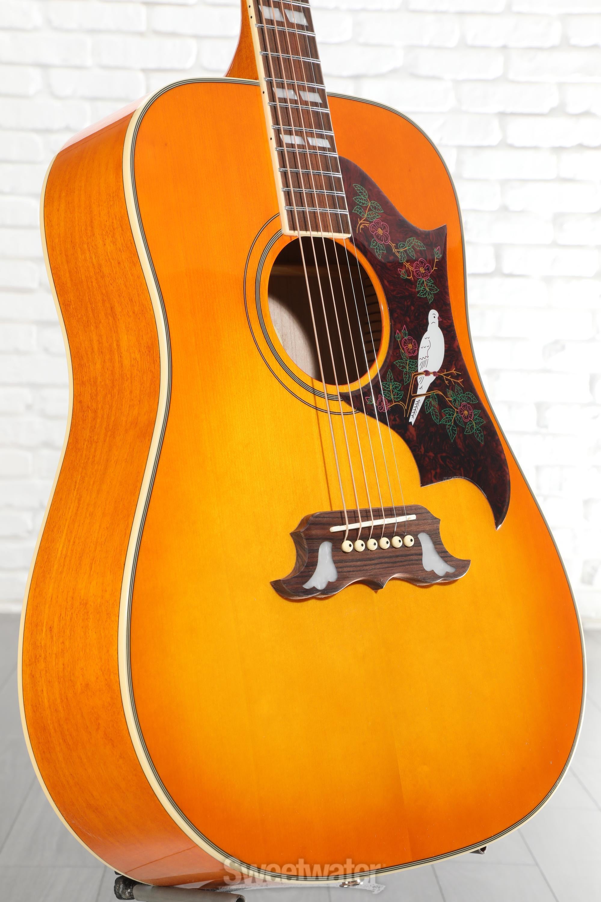 エ*バ様 Epiphone Dove Pro アコースティックギター Epiphone Dove Studio Acoustic-electric Guitar - Violin Burst