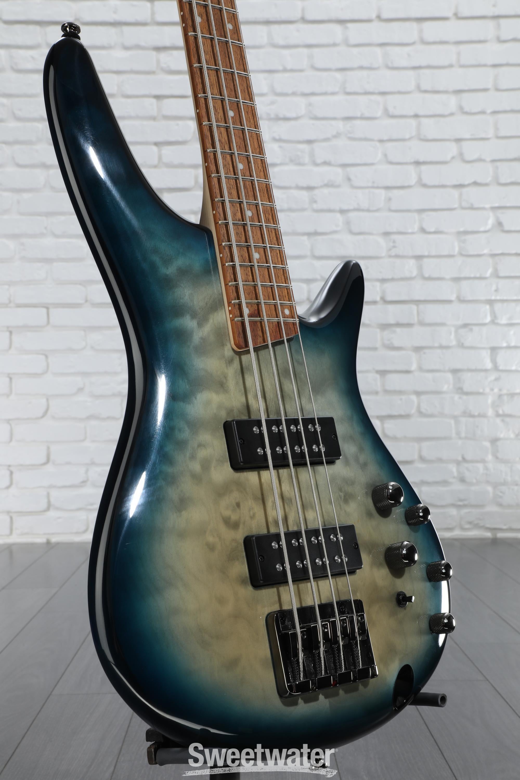 ベース Ibanez SR400EQM Ibanez SR400QM Bass in Dragon's Eye Burst | Northeast Music