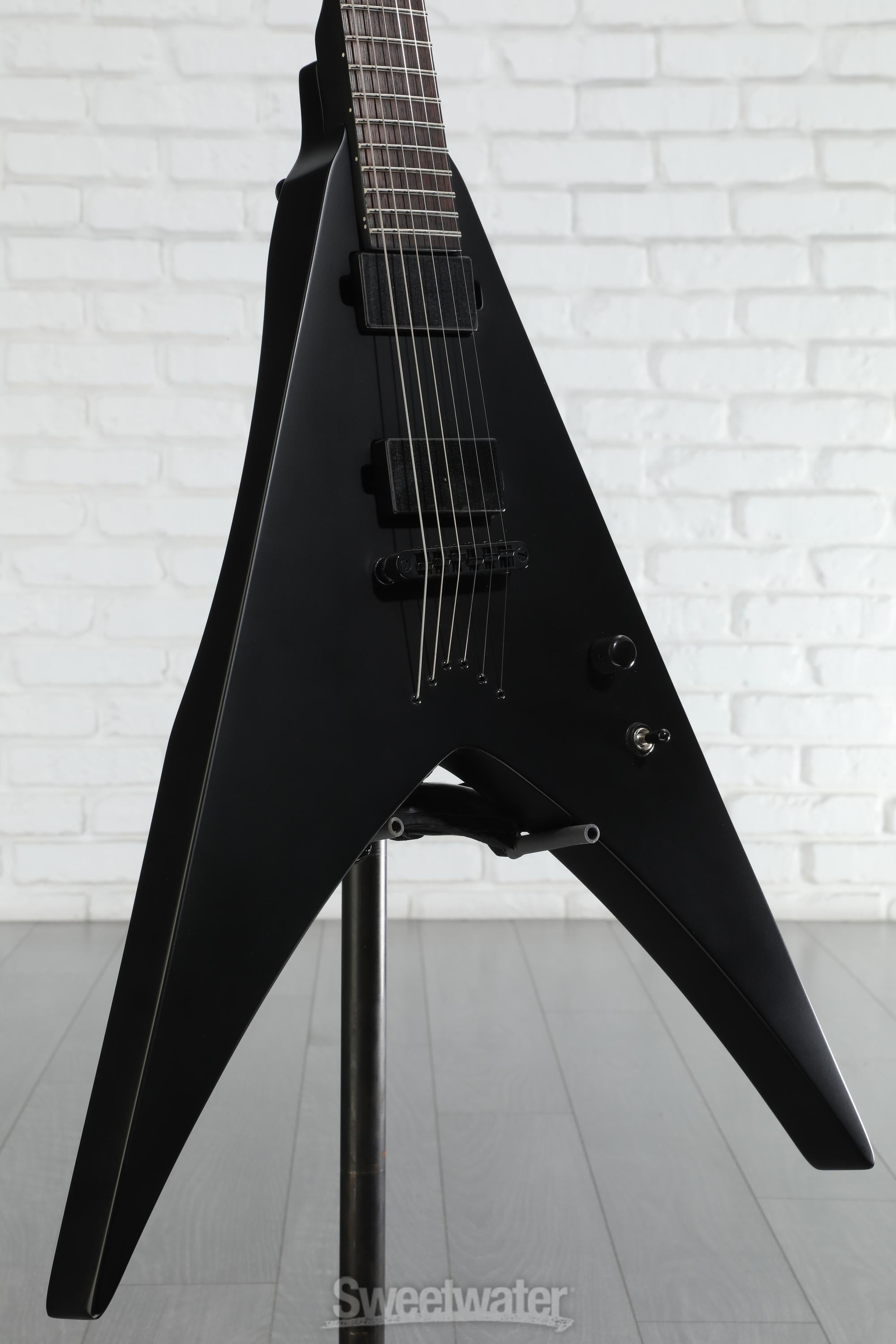 ESP LTD Nergal HEX-200 Signature Electric Guitar - Black Satin