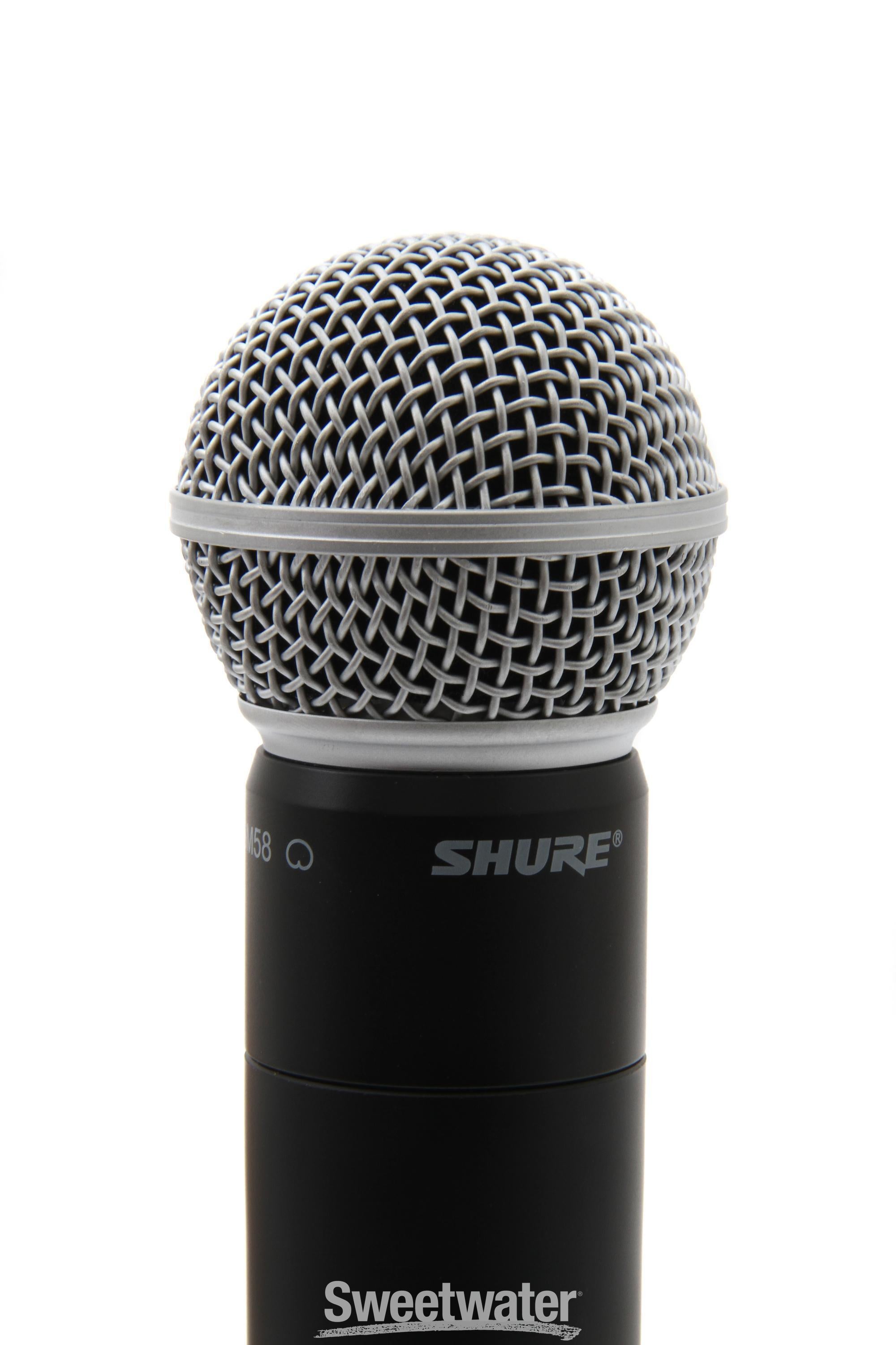 Shure SLX24 SM58 Handheld Wireless System J3 Band 572 596 MHz