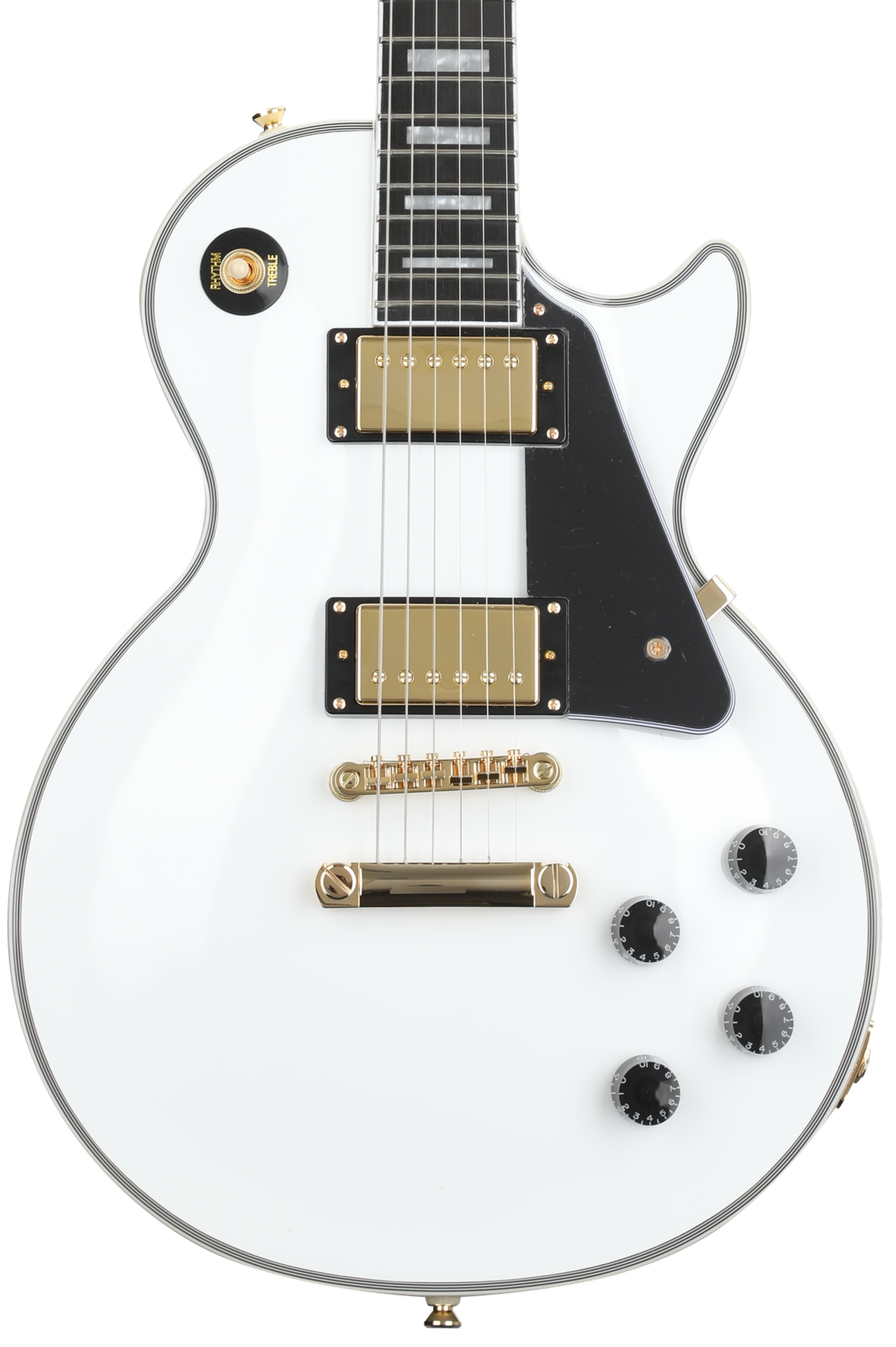 Epiphone Les Paul Custom Electric Guitar - Alpine White | Sweetwater