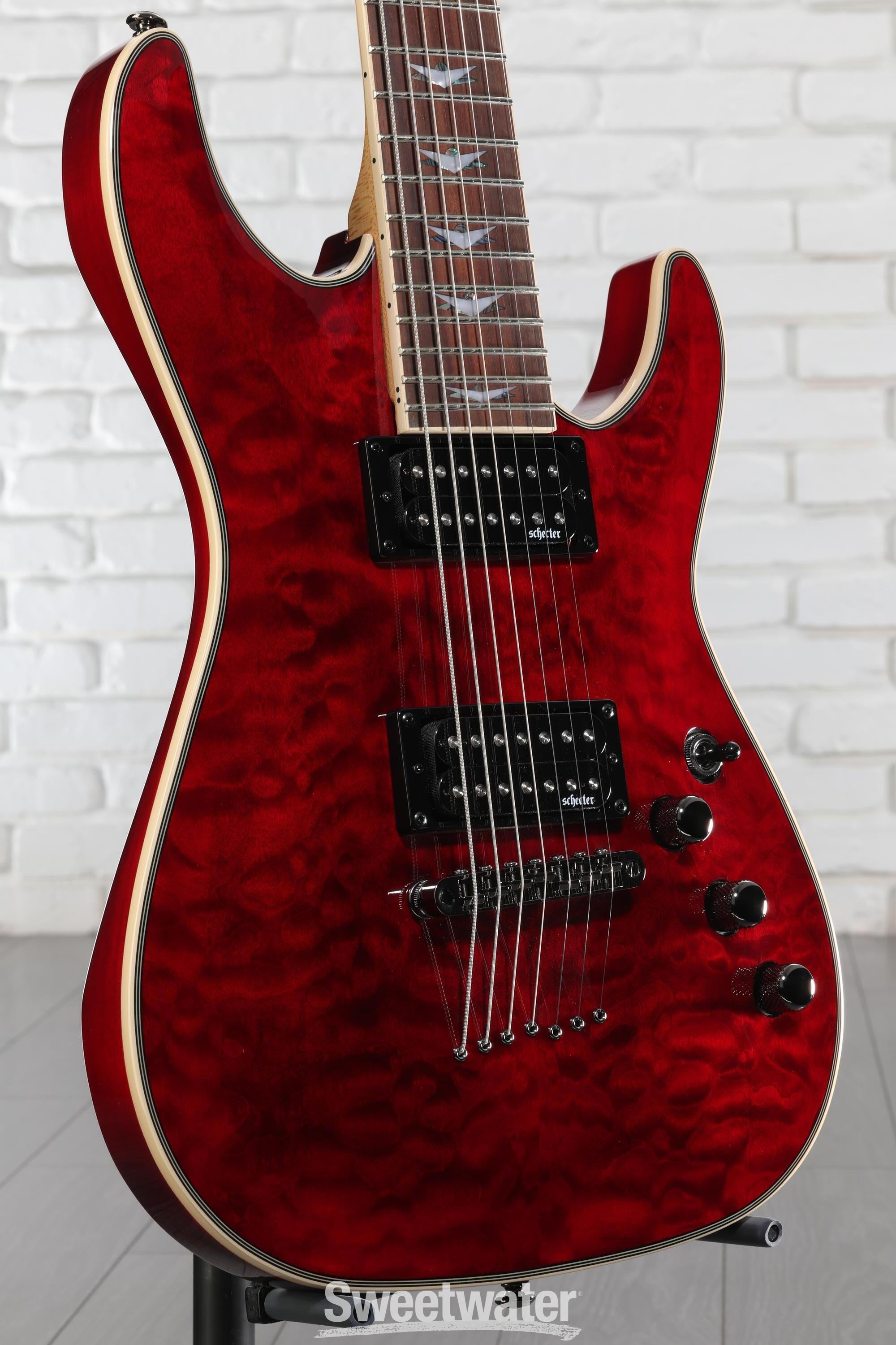 美品 Schecter OMEN 7 Extreme 7弦モデル コイルタップ付 極上美品 Schecter OMEN 7 Extreme 7弦ギター コイルタップ付き