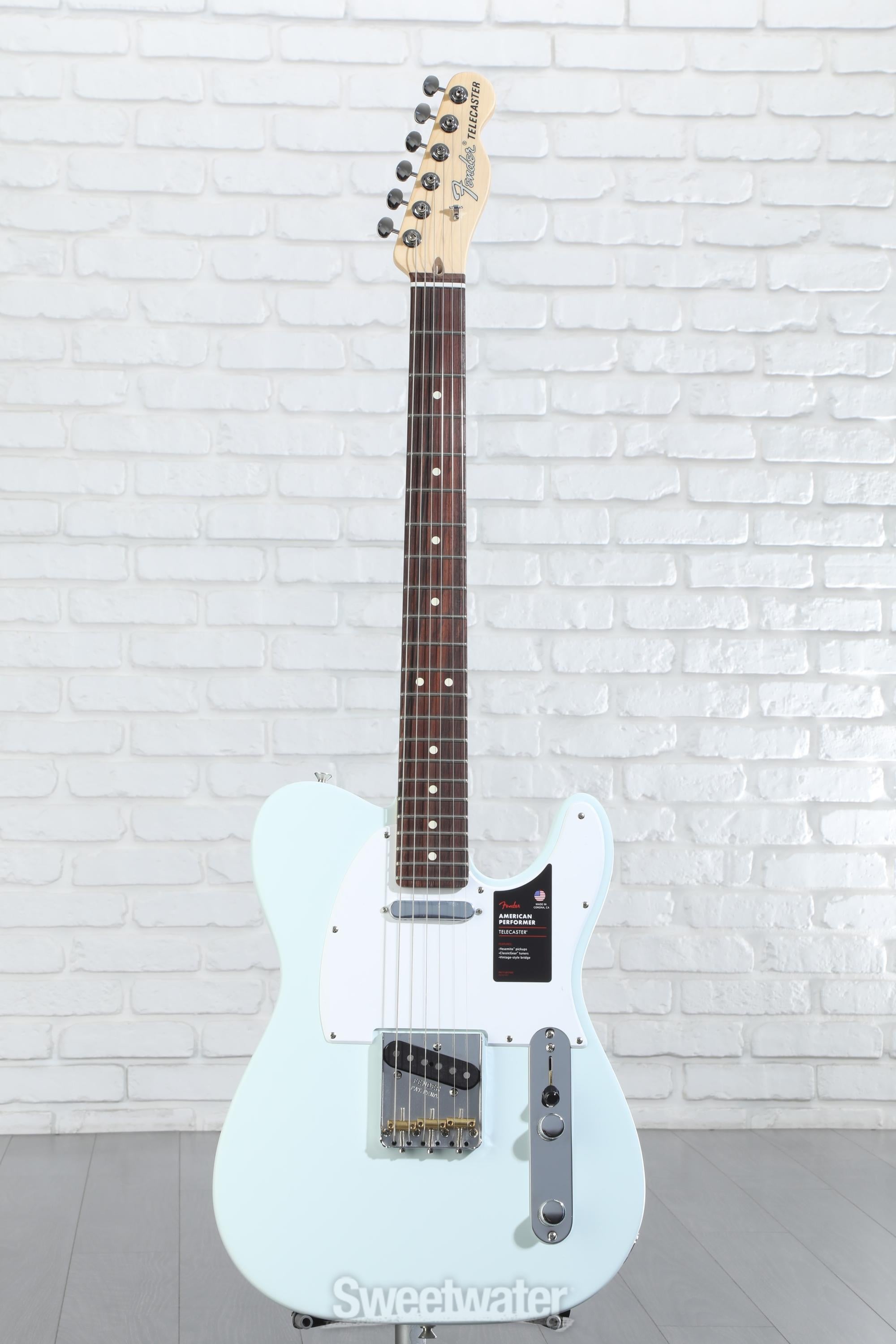 Fender American Performer Telecaster - Satin Sonic Blue with Rosewood  Fingerboard