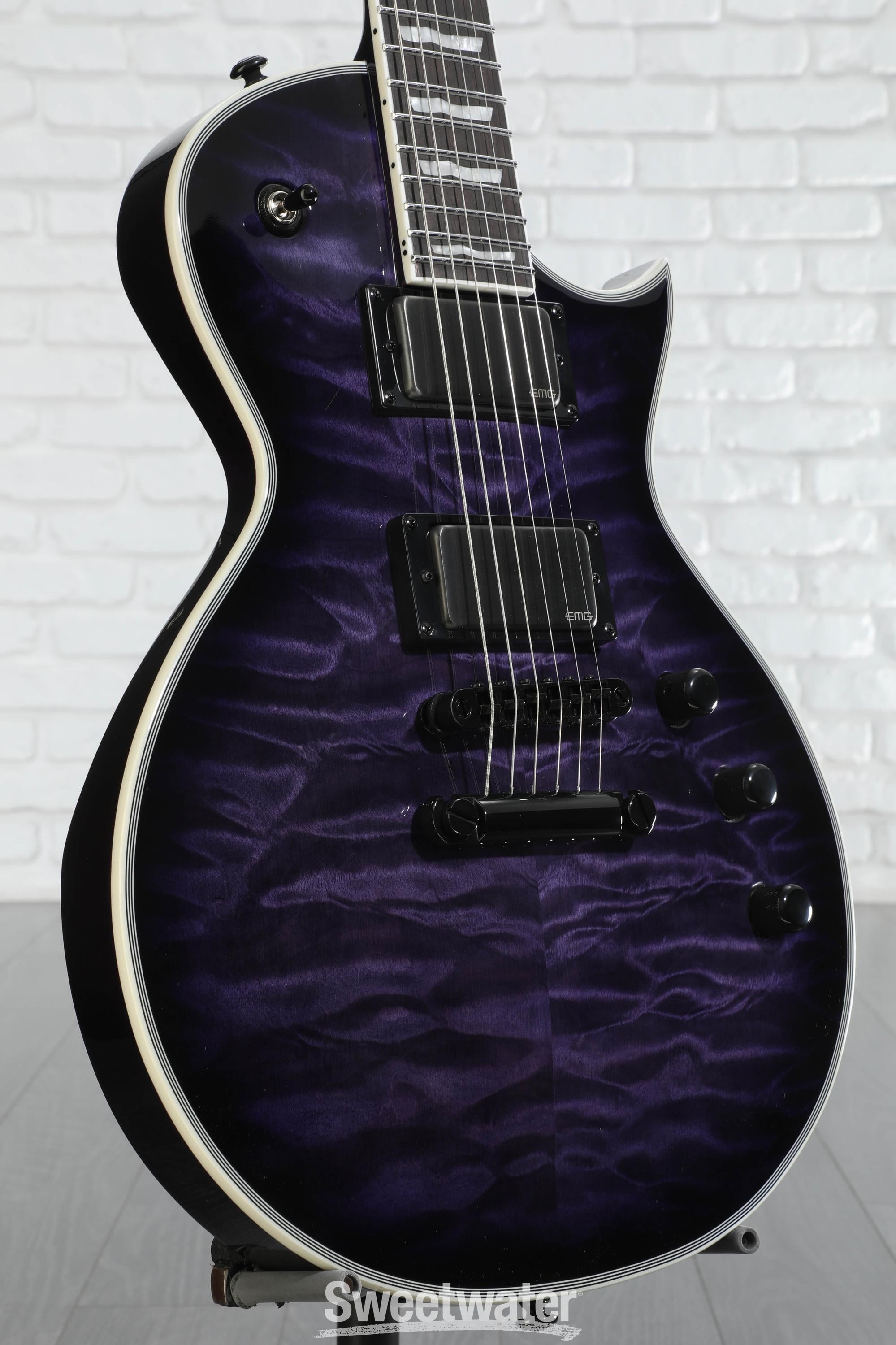 ESP LTD EC-1000 Electric Guitar - See-thru Purple Sunburst
