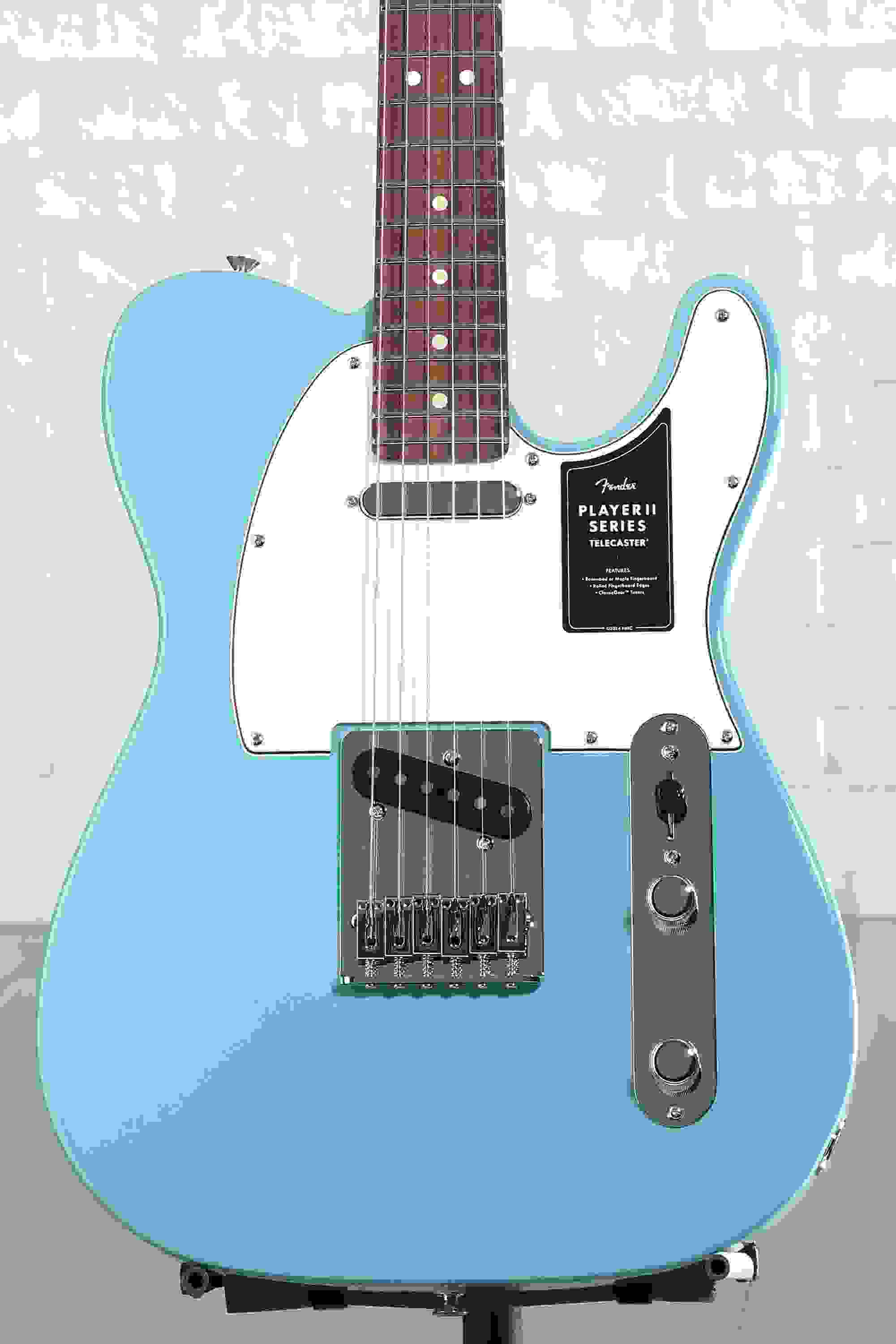 Fender Player II Telecaster Electric Guitar - Aquatone Blue with Rosewood Fingerboard