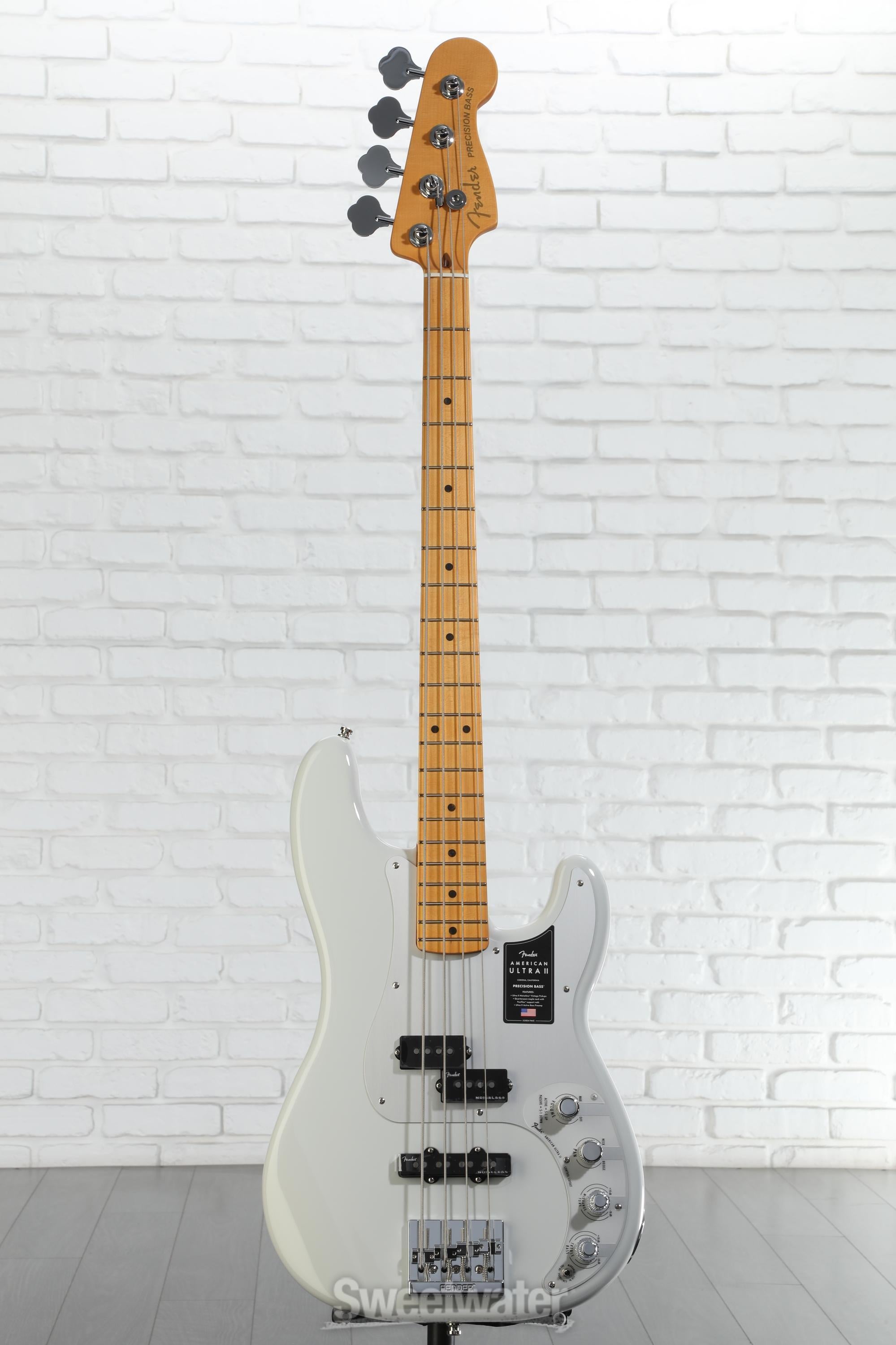 Fender American Ultra II Precision Bass - Avalanche | Sweetwater