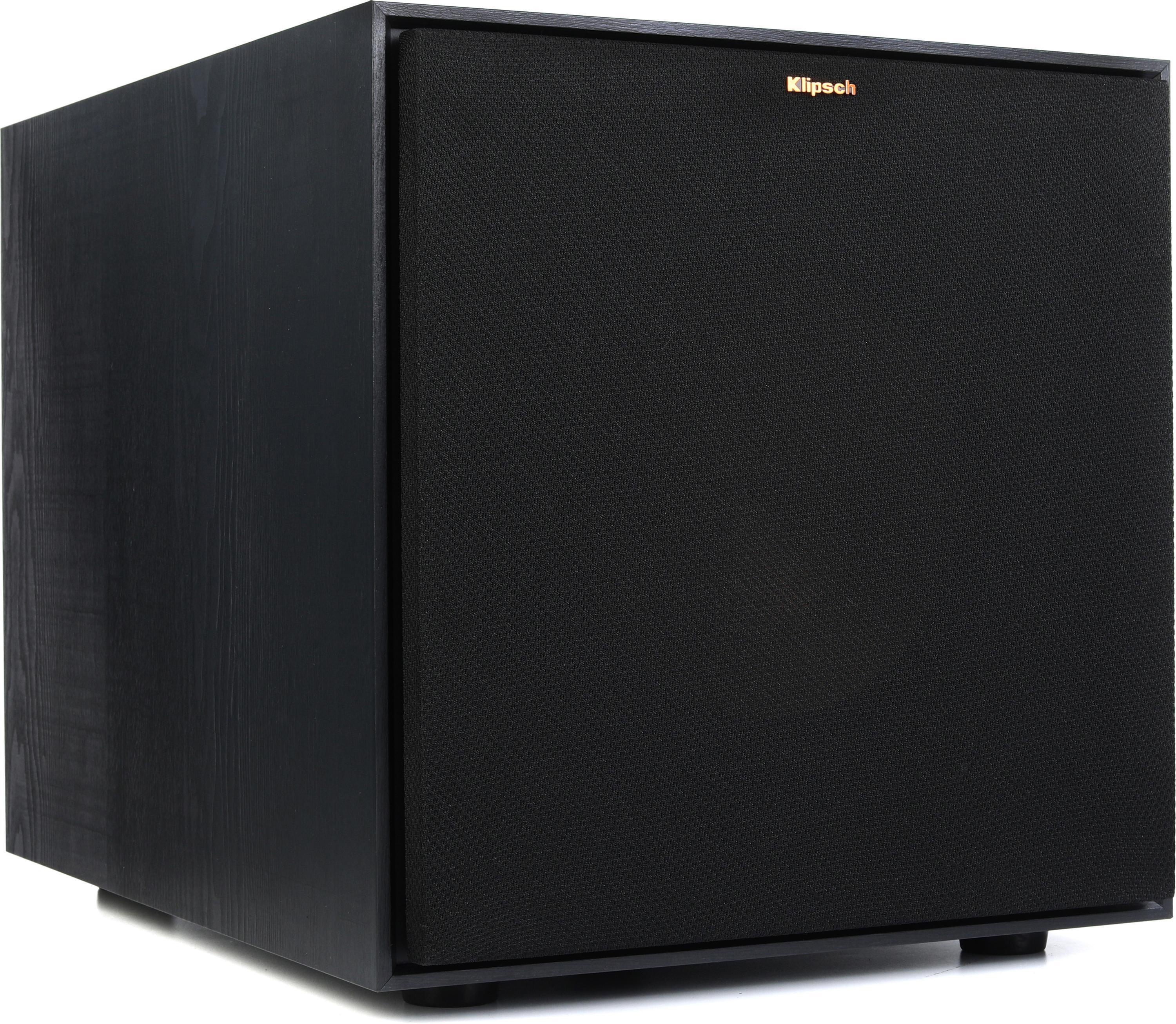 Klipsch R101SW Subwoofer Black Textured Wood Grain Vinyl Sweetwater