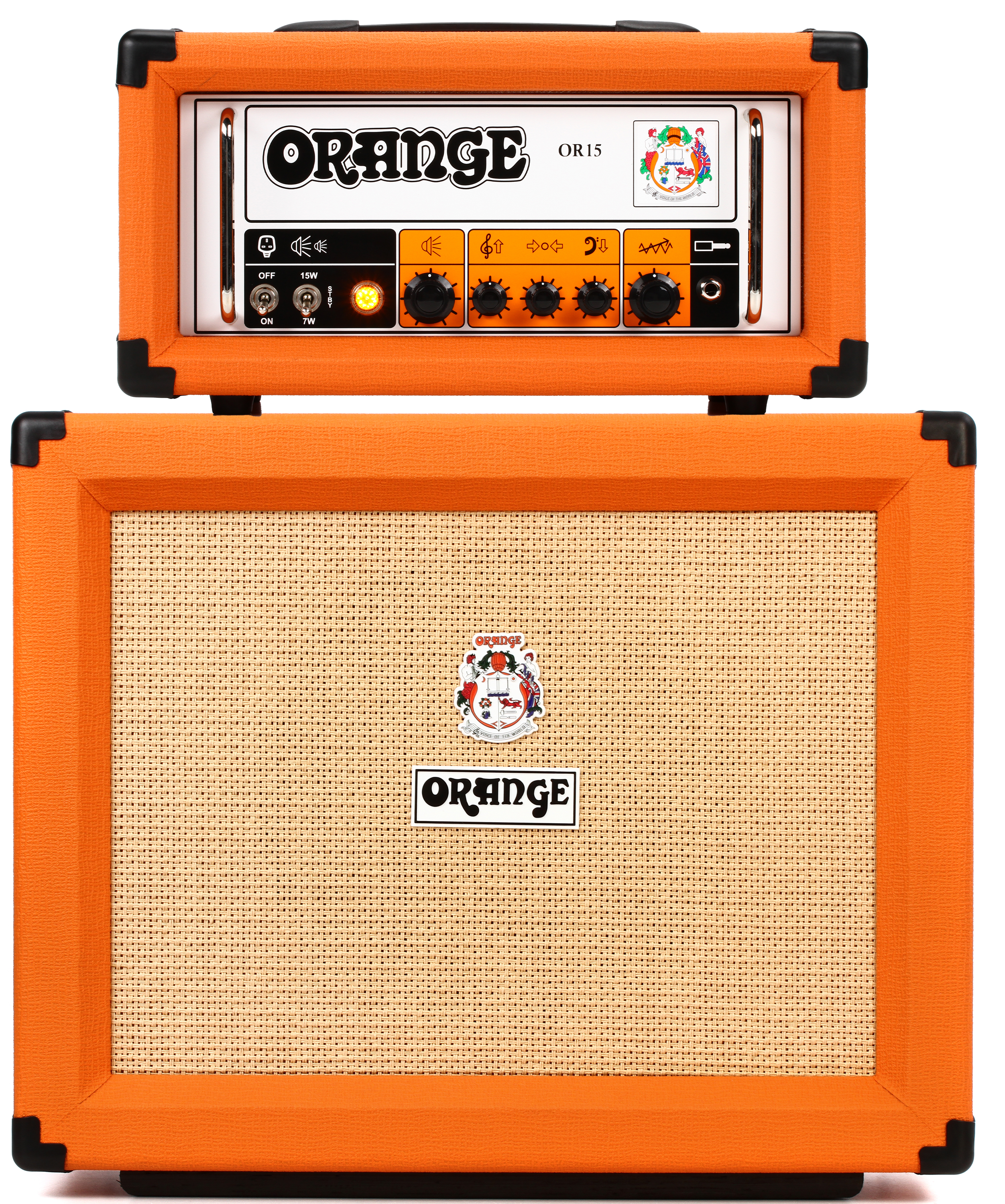 Orange OR15H 15-watt Tube Head with 60-watt 1x12 Cabinet | Sweetwater