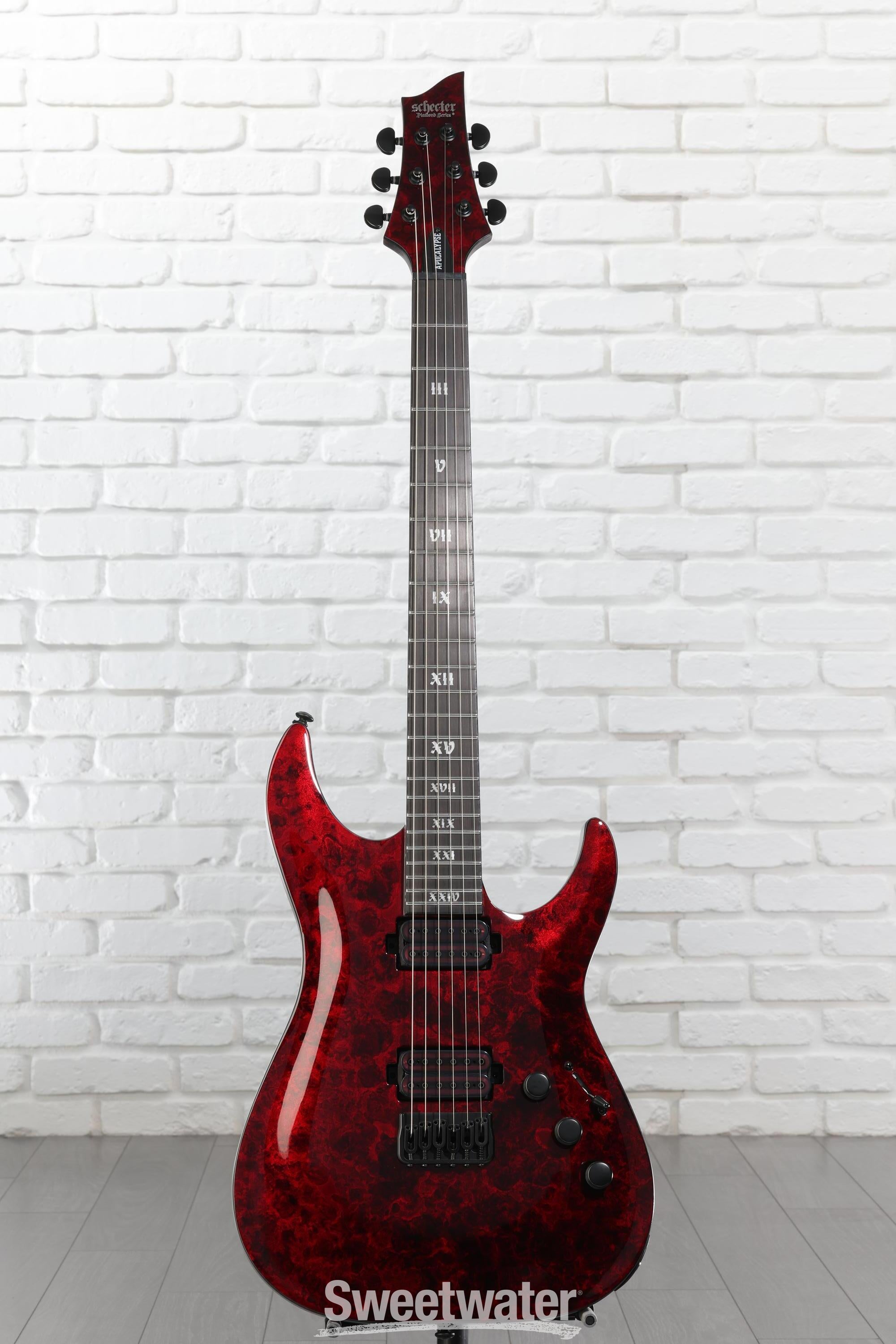 Schecter C-1 Apocalypse Electric Guitar - Red Reign | Sweetwater