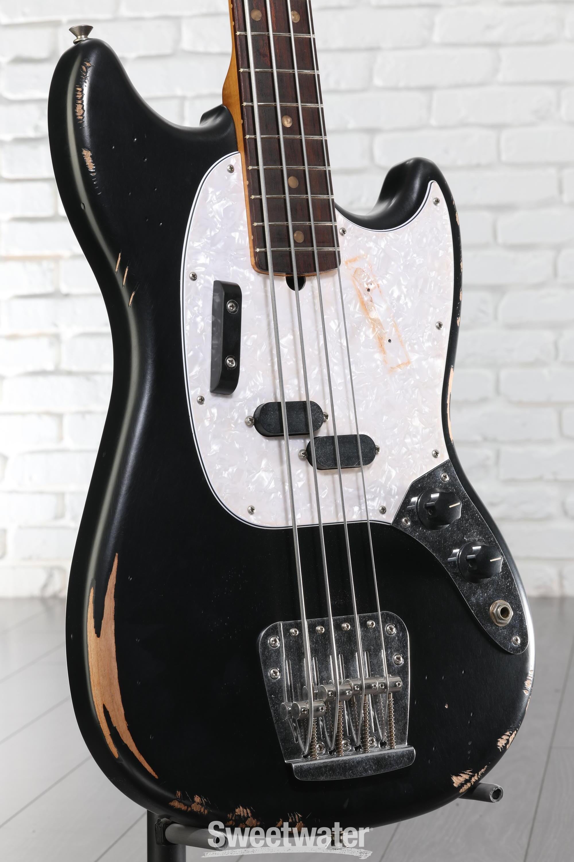 Fender USA Mustang Bass ブラック Vintage Fender Mustang Bass Black 1966 | Cream City Music
