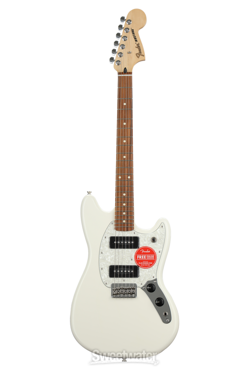 Fender Mustang 90 - Olympic White with Pau Ferro Fingerboard Fender Mustang 90 - Olympic White with Pau Ferro Fingerboard
