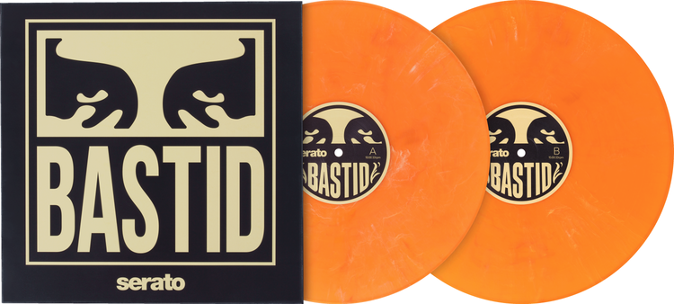 Serato Skratch Bastid x Obey Control Vinyl Set - Hot Sauce Orange