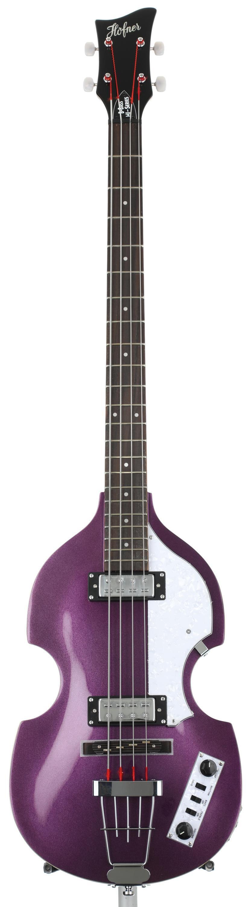 Hofner Ignition Violin Bass Dent and Scratch - Metallic Purple 