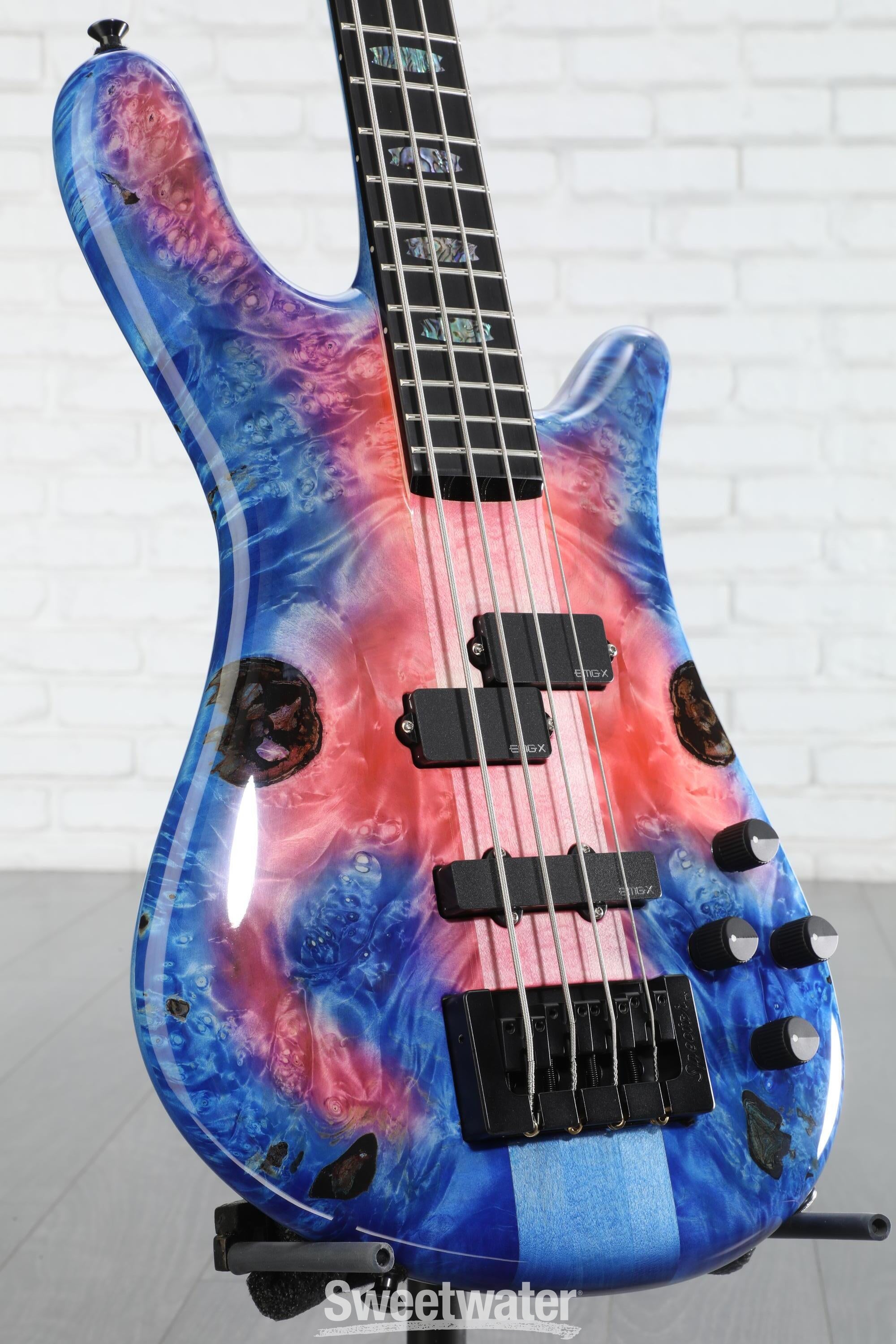 Spector NS-2 Electric Bass Guitar - Pink to Blue Burst