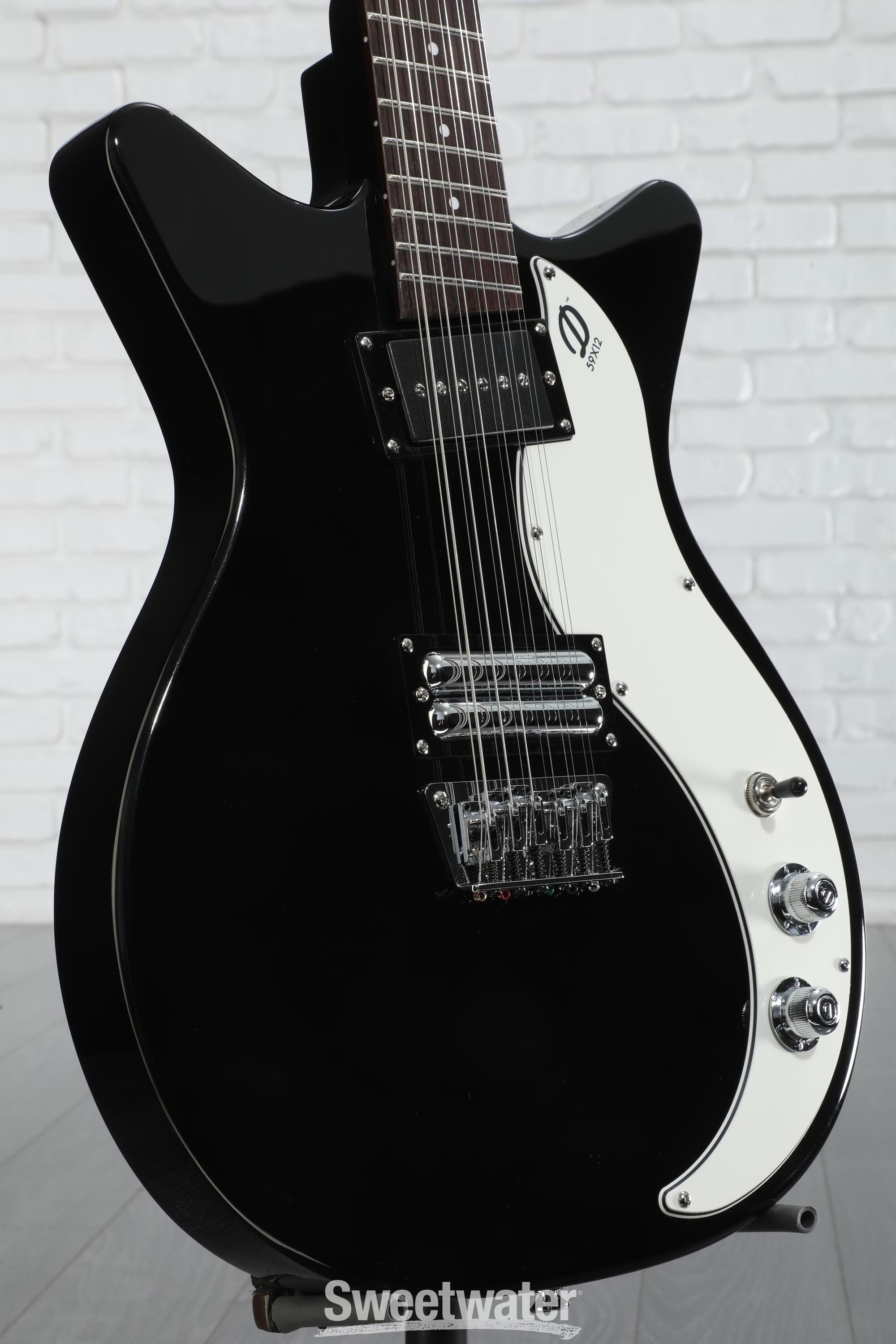 ギター DANELECTRO 59 12 STRING Danelectro 59X12 12-string Electric Guitar - Black | Sweetwater