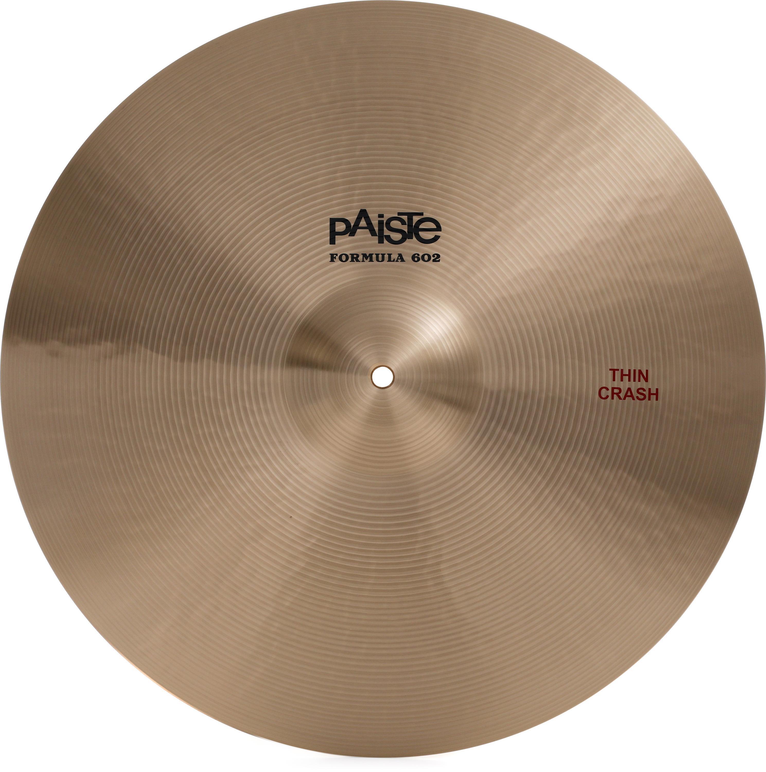 Paiste 19 inch Formula 602 Thin Crash Cymbal