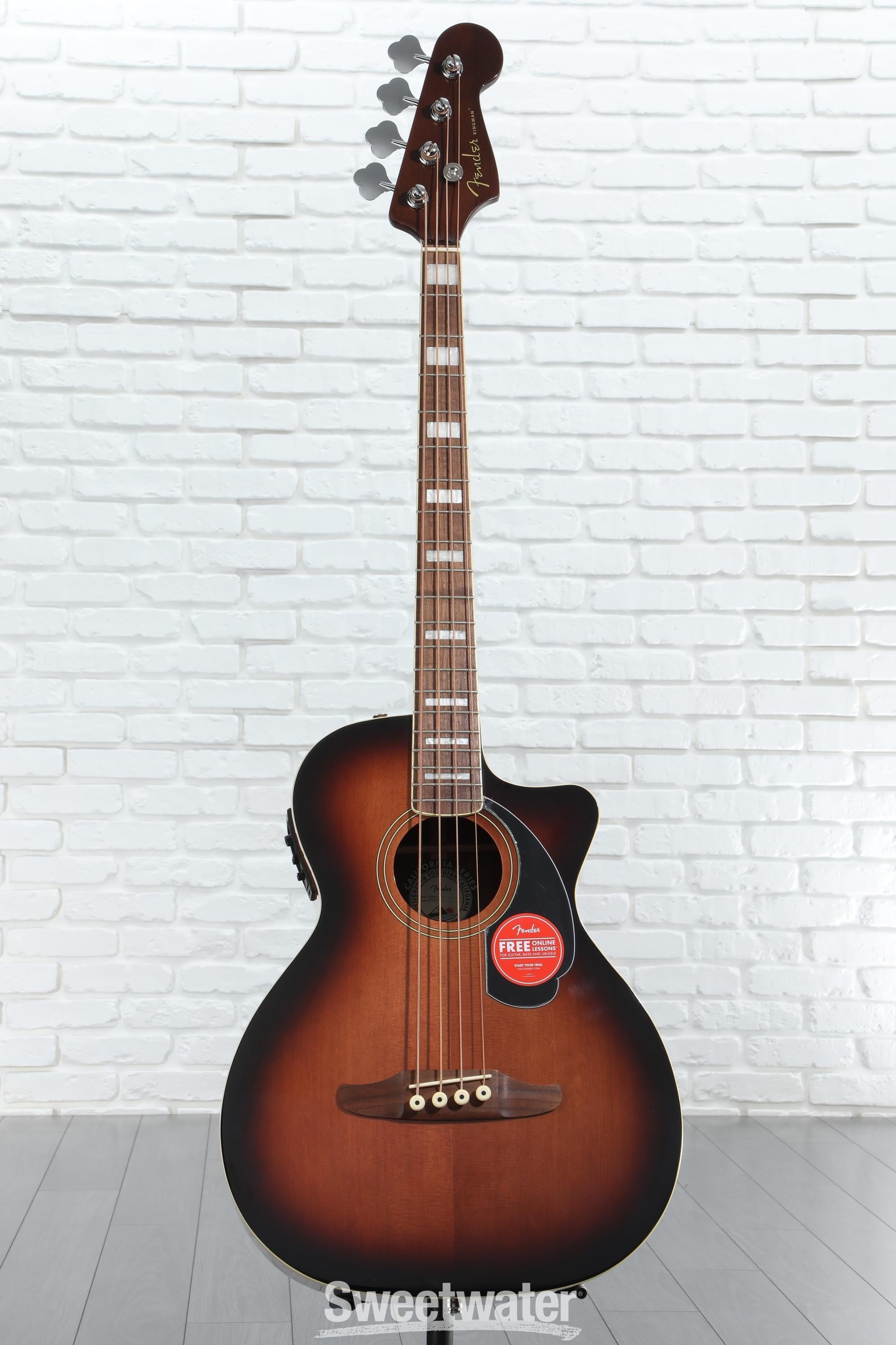 Fender Kingman Acoustic-electric Bass - Shaded Edge Burst