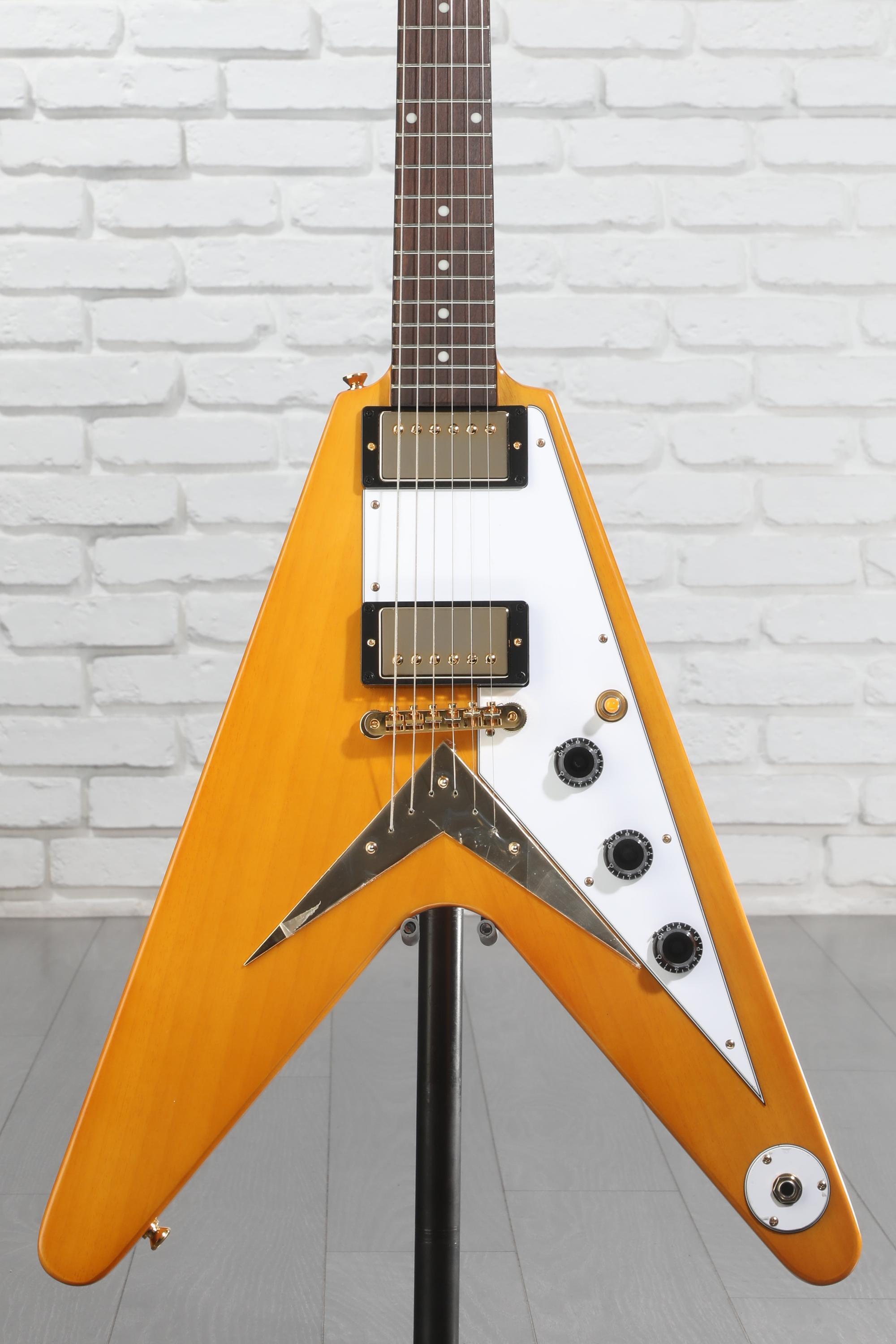 Epiphone フライングV コリーナV Epiphone 1958 Korina Flying V Electric Guitar - Natural