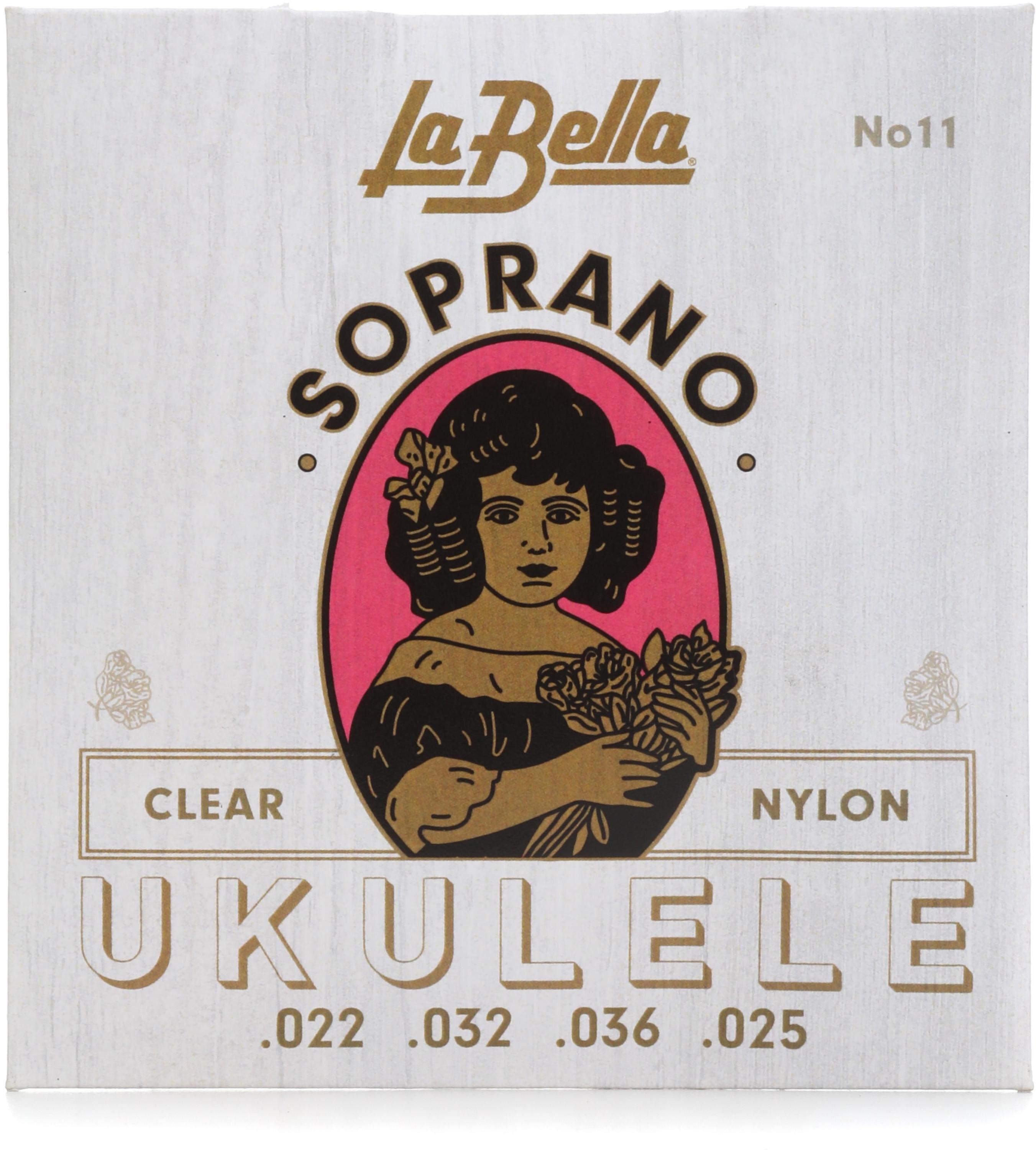Photo of La Bella No. 11 Clear Nylon Soprano Ukulele Strings - .029-.041