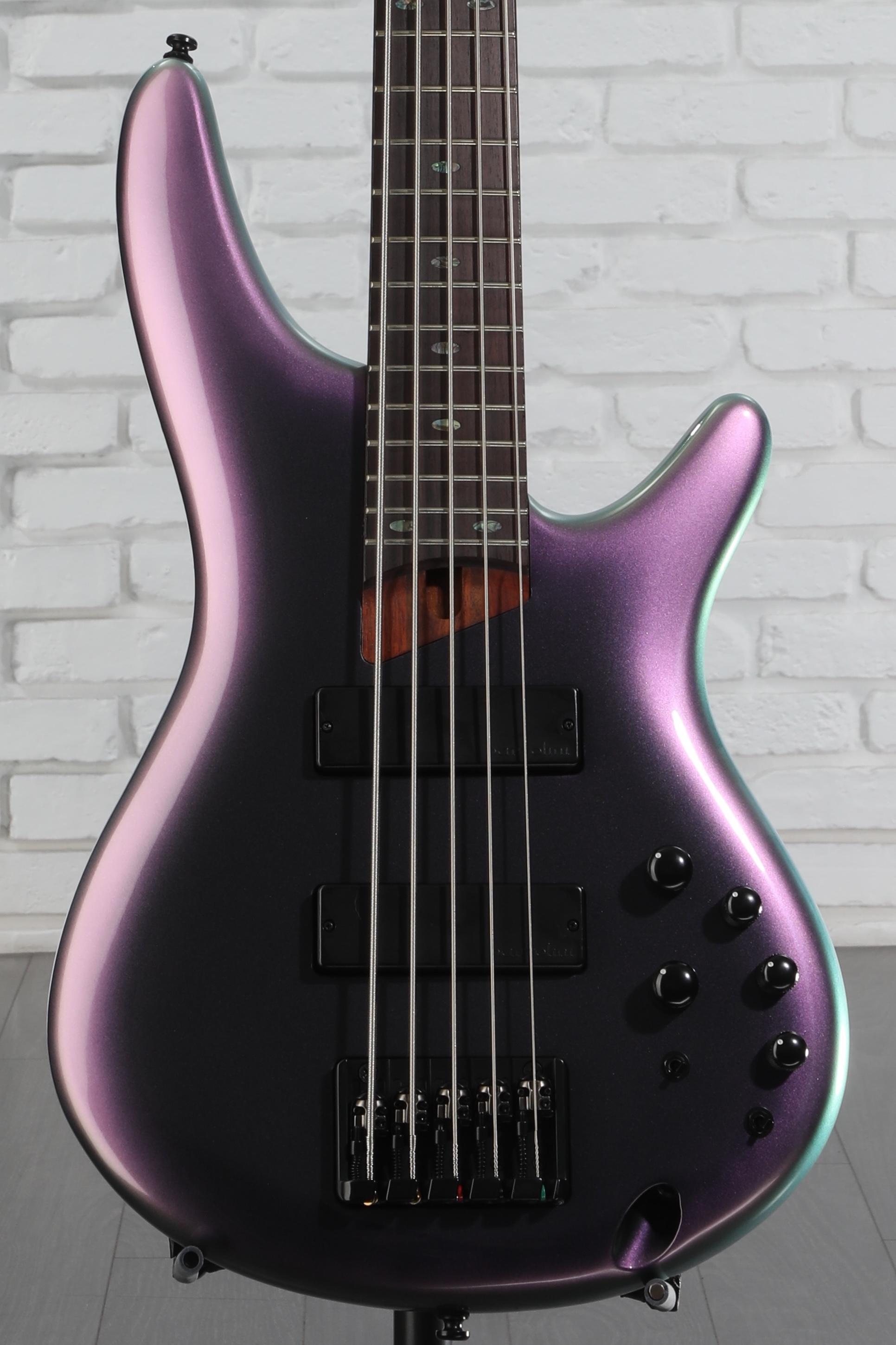 Ibanez SR505E Bass Guitar - Black Aurora Burst | Sweetwater