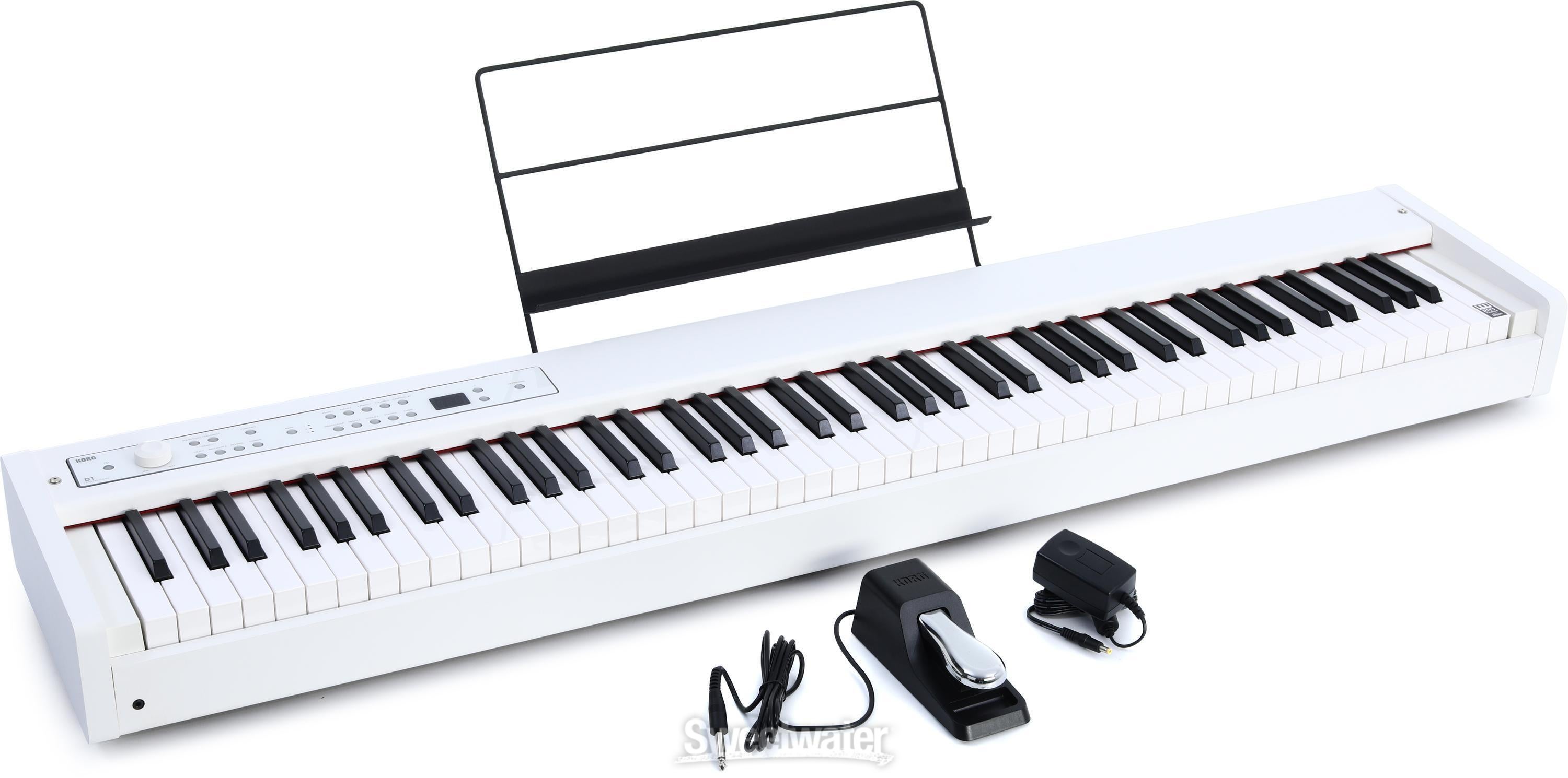 Korg D1 88-key Stage Piano / Controller (White) | Sweetwater