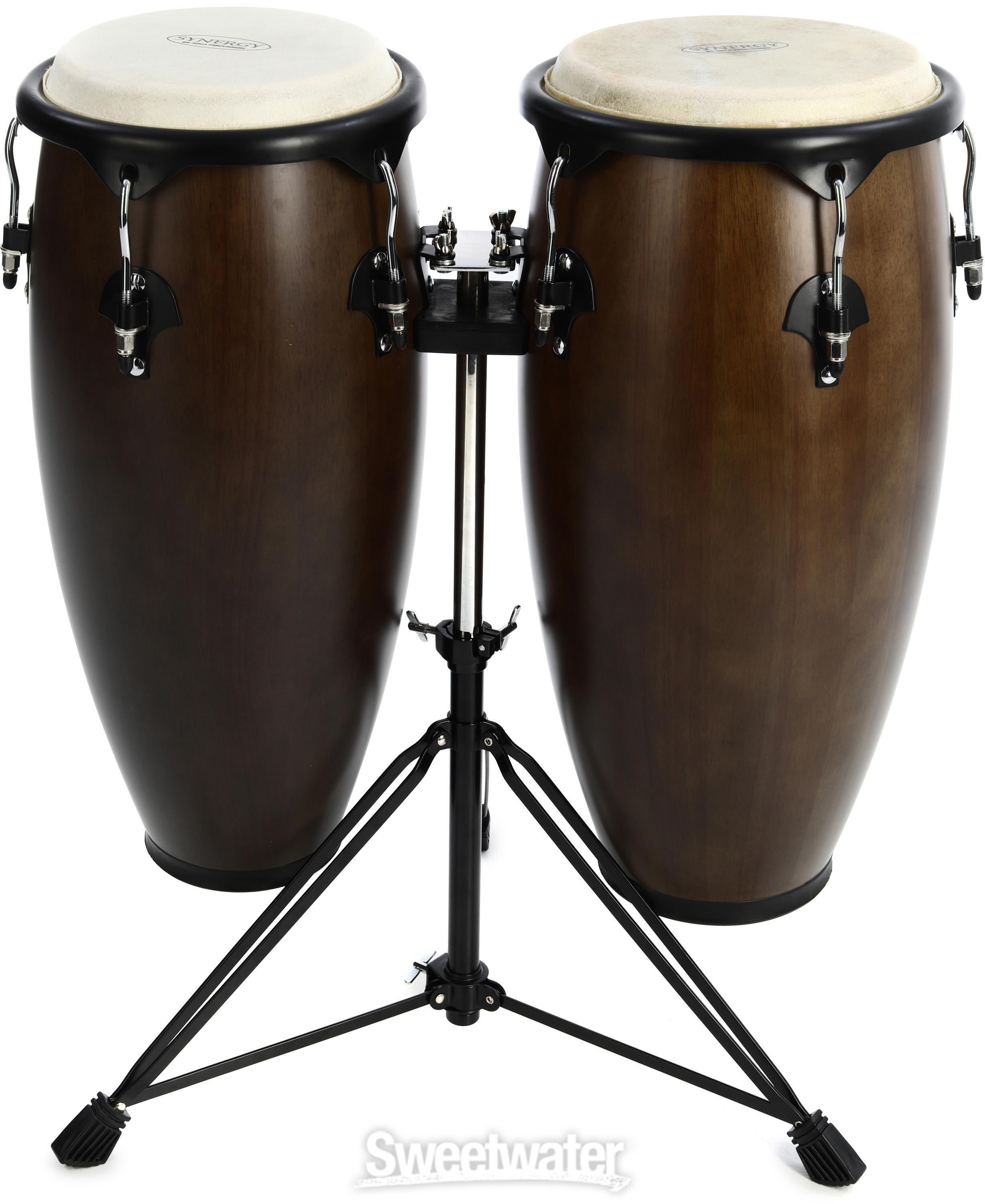 Toca Percussion Synergy Series Wood Conga - Tobacco, 2-pack