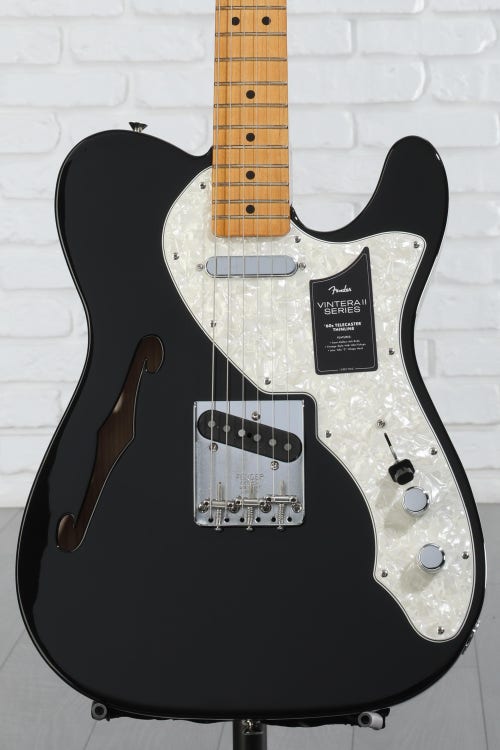 Fender Vintera II '60s Telecaster Thinline Electric Guitar - Black