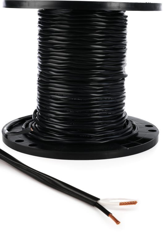 RapcoHorizon CM-12/2.K Bulk Install Speaker Wire - Black 200 Foot