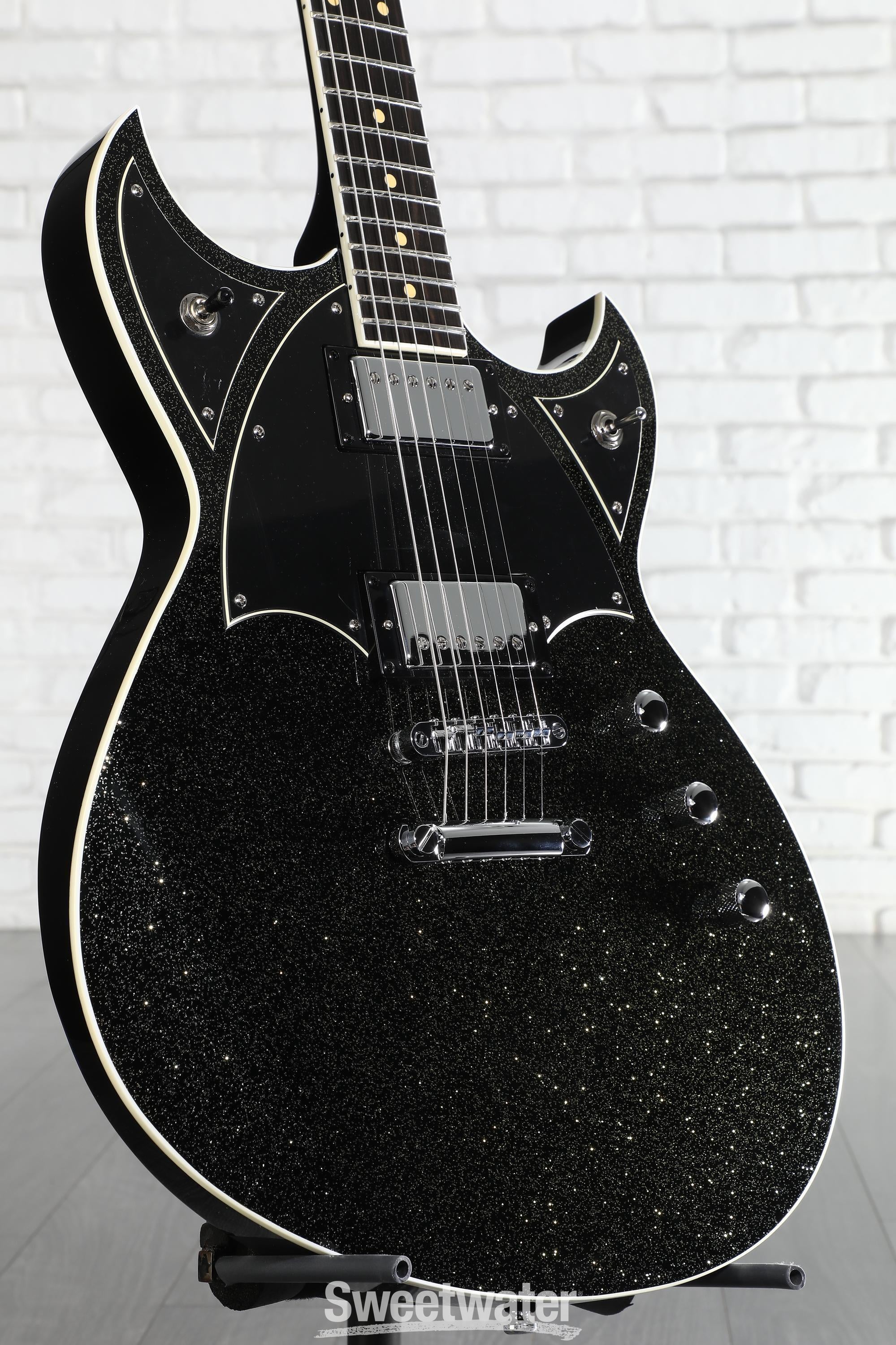 Photo of Reverend Reeves Gabrels Spacehawk HT Electric Guitar - Black Sparkle