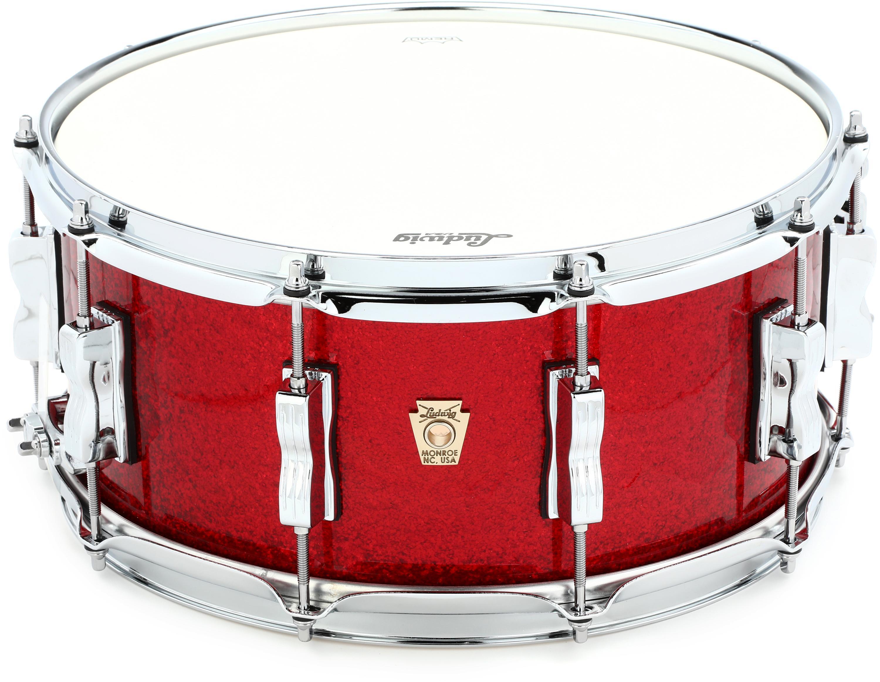 Ludwig Classic Maple Snare Drum - 6.5 x 14 inch - Red Sparkle