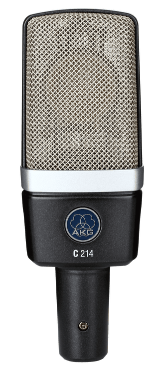 AKG C214 Large-diaphragm Condenser Microphone and AutoTune Essentials Bundle